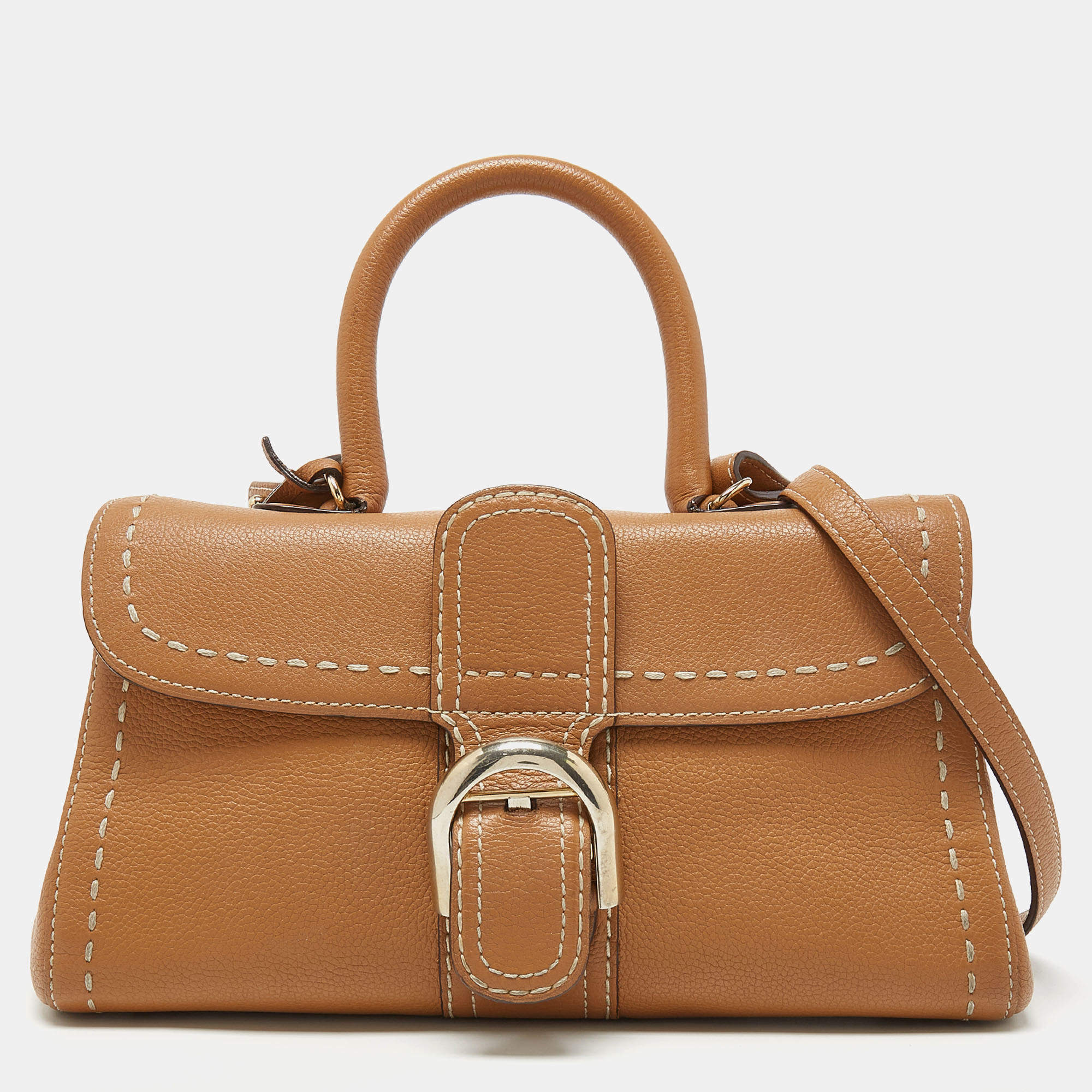 New Delvaux Brillant Women's vintage retro handbag genuine Leather