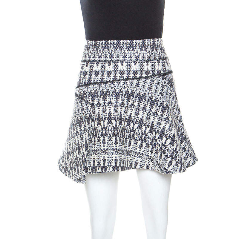 Derek Lam 10 Crosby Multicolor Knit Mini Skirt M