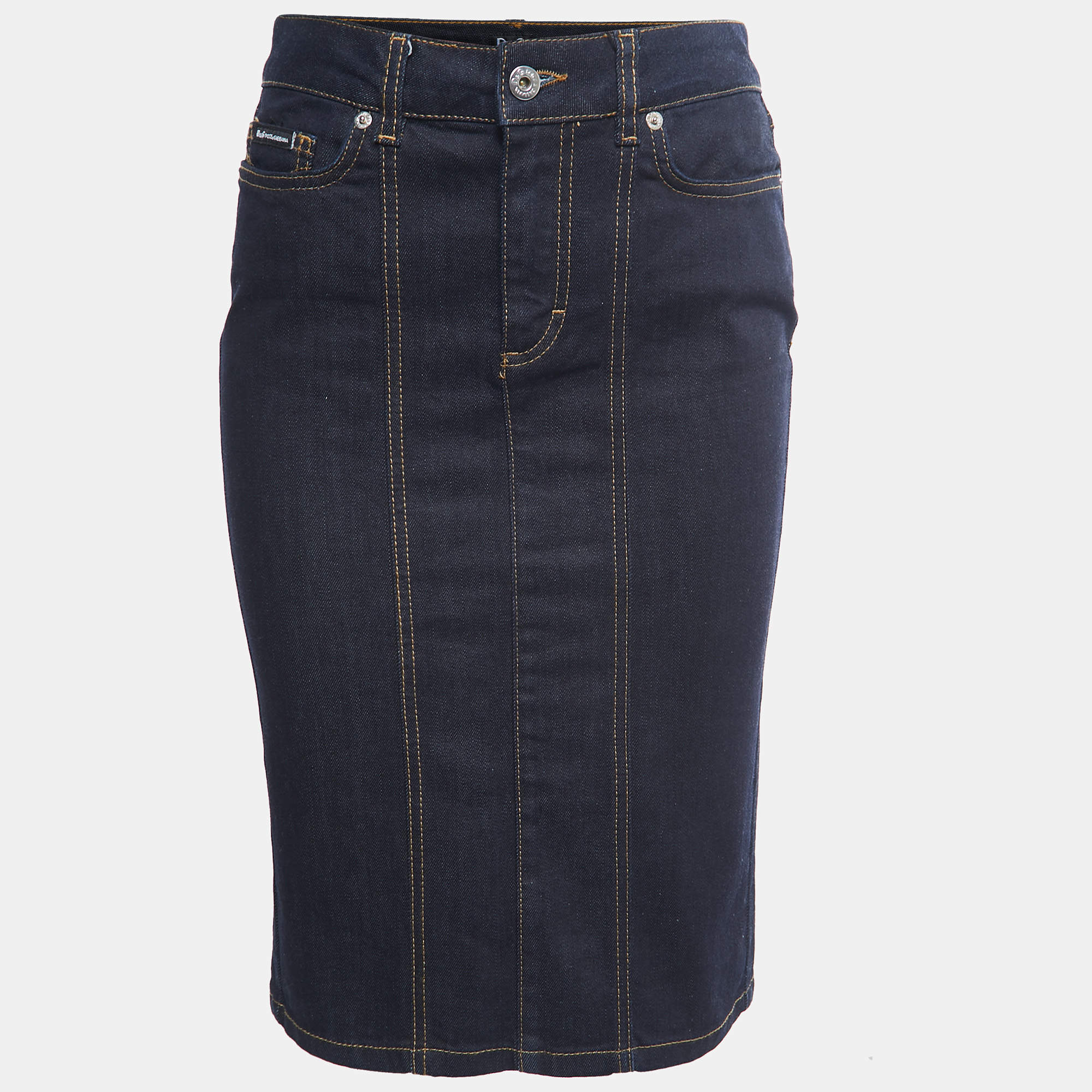 Pre Owned D&G Blue Denim Skirt S