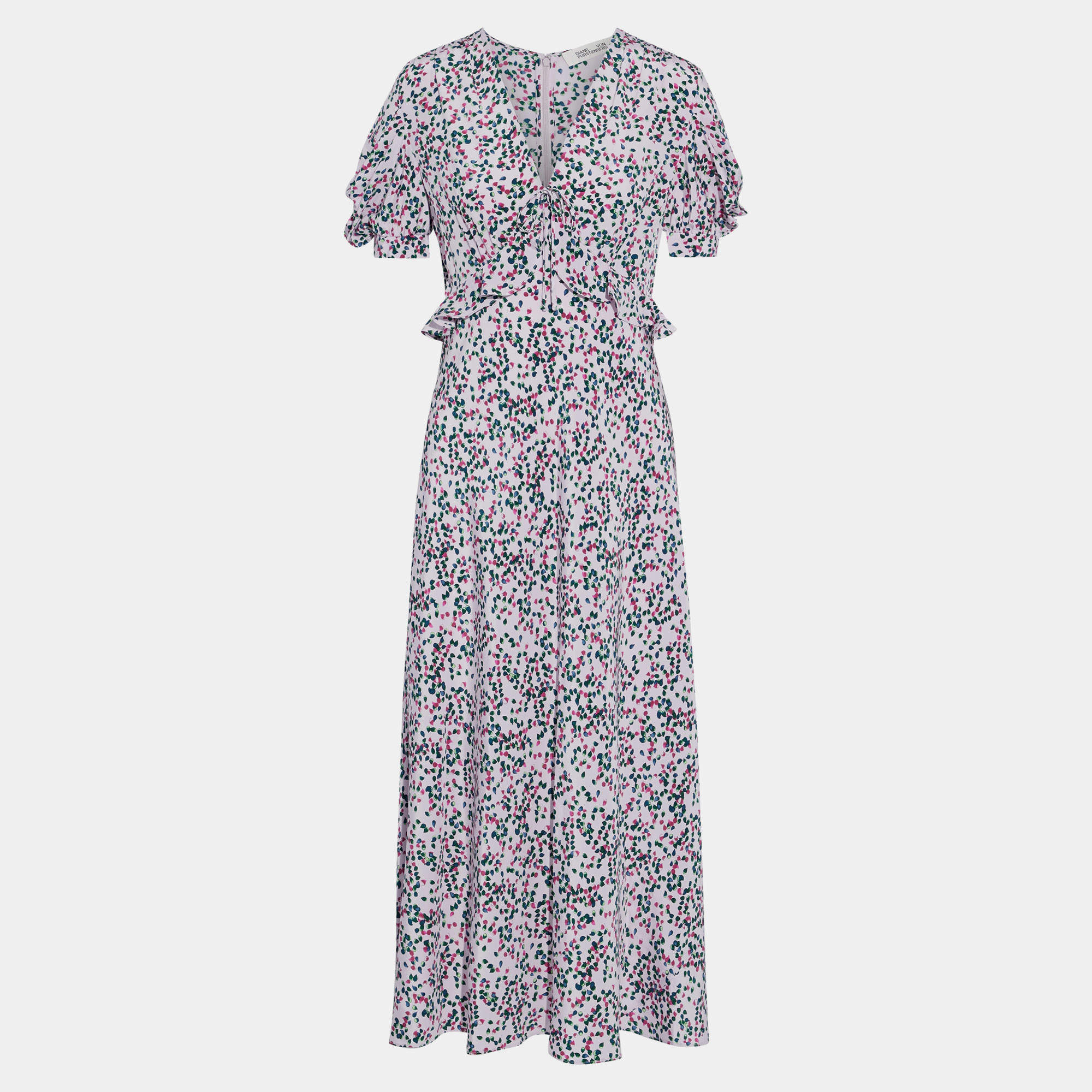 Pre Owned Diane Von Furstenberg Silk Midi Dress 4