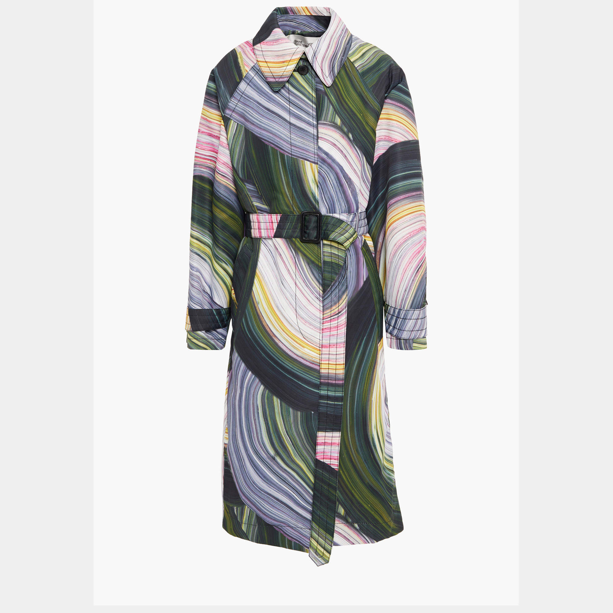 Diane Von Furstenberg Polyester Raincoats & Trench Coats M/L