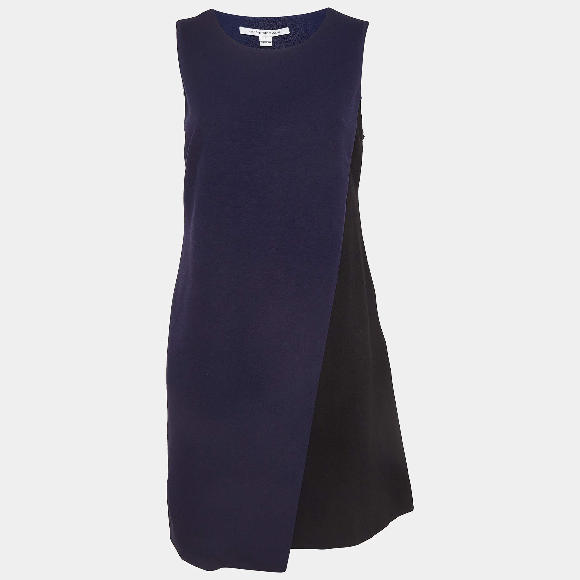 Diane Von Furstenberg Blue Shift saving Agness Crepe Dress