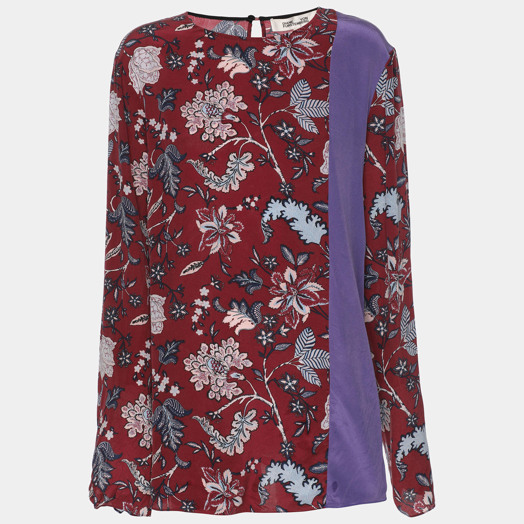 Diane Von Furstenberg Multicolor Silk Blouse XL