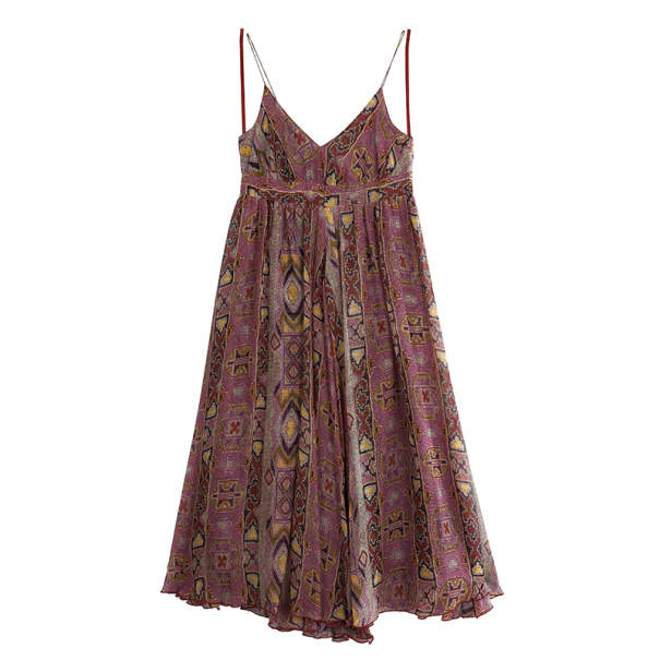 Pre Owned Diane Von Furstenberg Jolie Printed Dress M