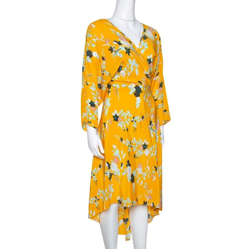 Diane von furstenberg yellow dress best sale