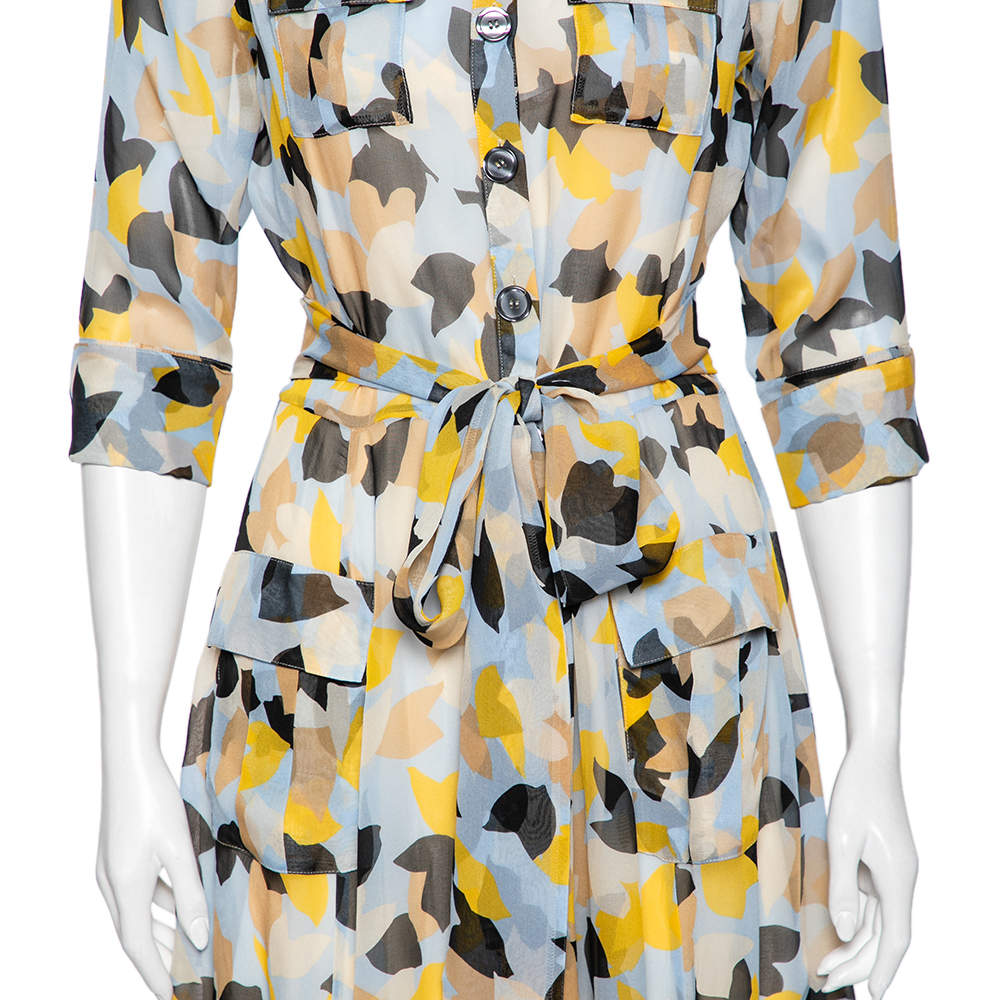 Diane Von Furstenberg Julieta silk shirt dress sz 8 store