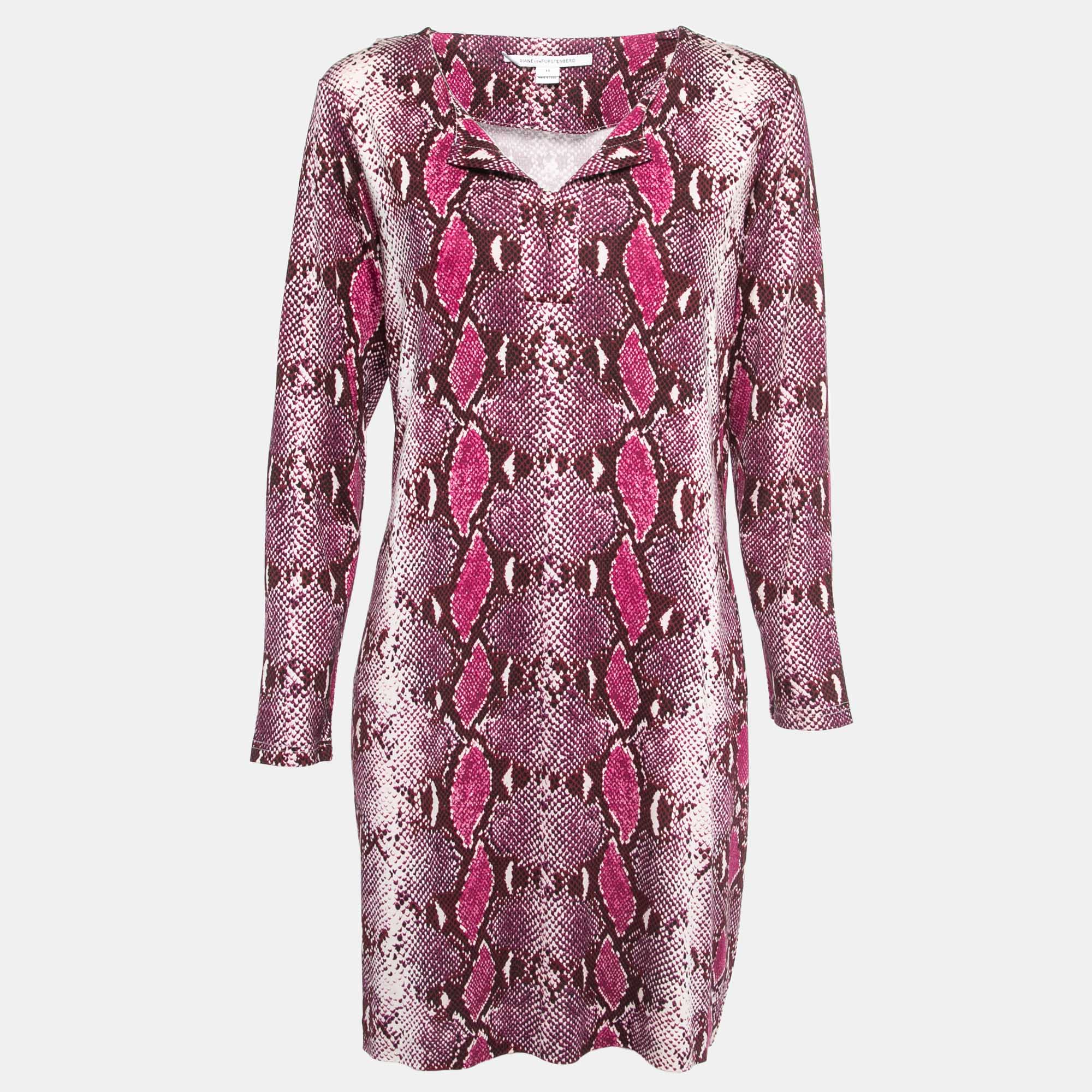 Purple snake print on sale dress