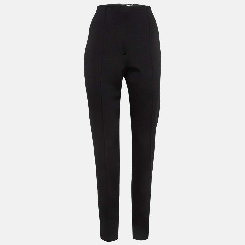 Diane Von Furstenberg Black Stretch Knit Pants L
