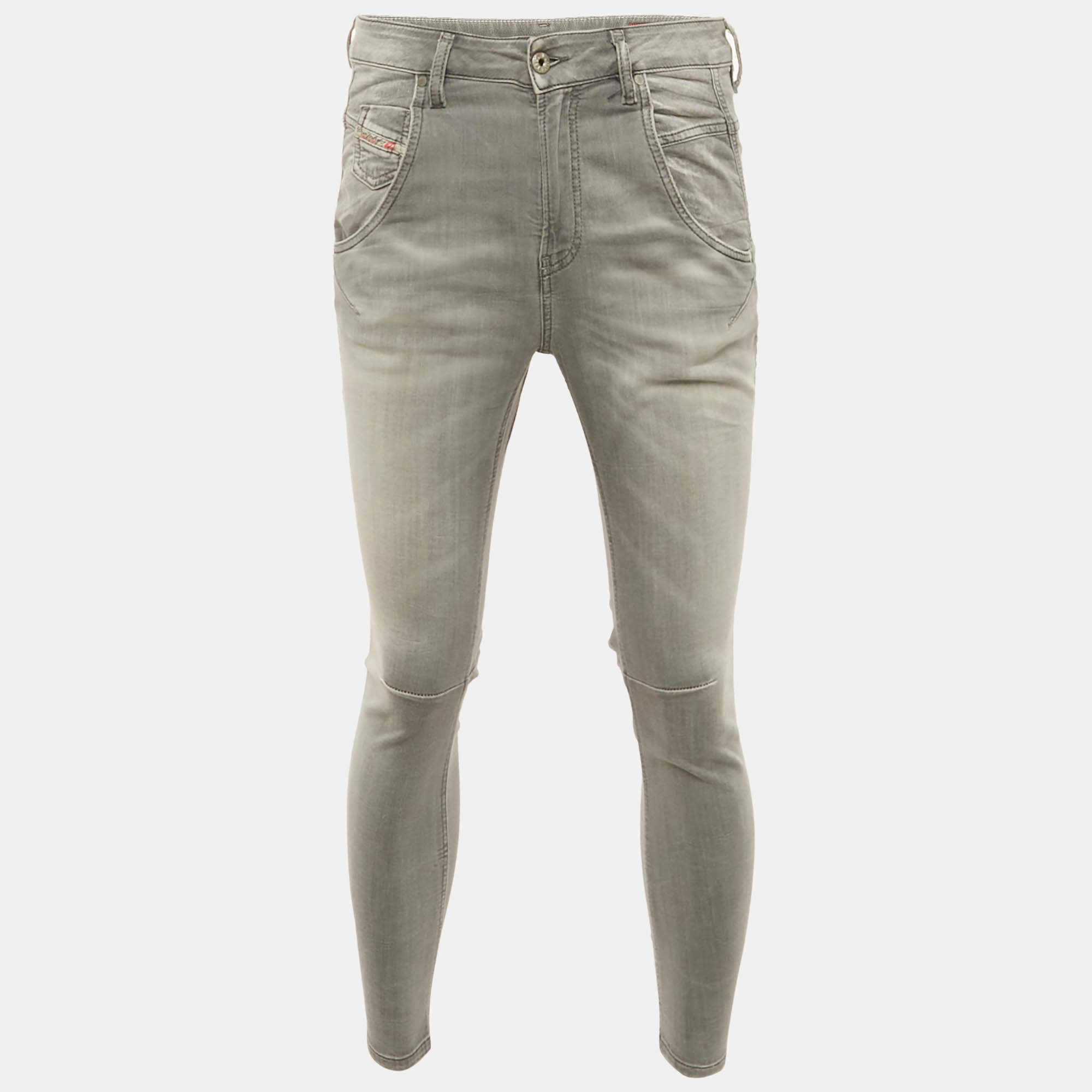 مملوكة مسبقًا  Diesel Grey Washed Denim Low Waist Fayza Jeans S Waist 27