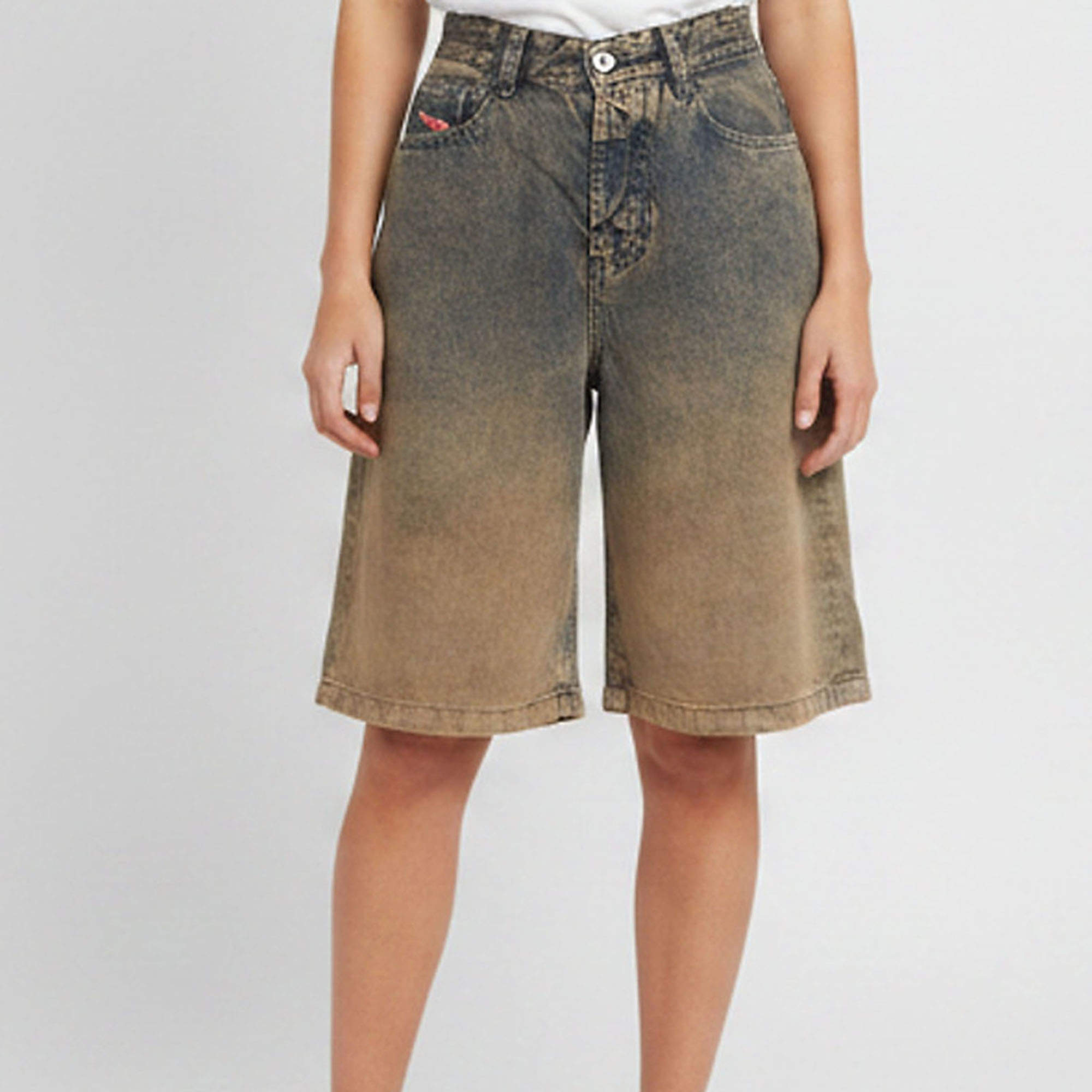 Pre Owned Diesel Blue Denim Fluid Shaded De-Sire  Shorts S /Waist 27"