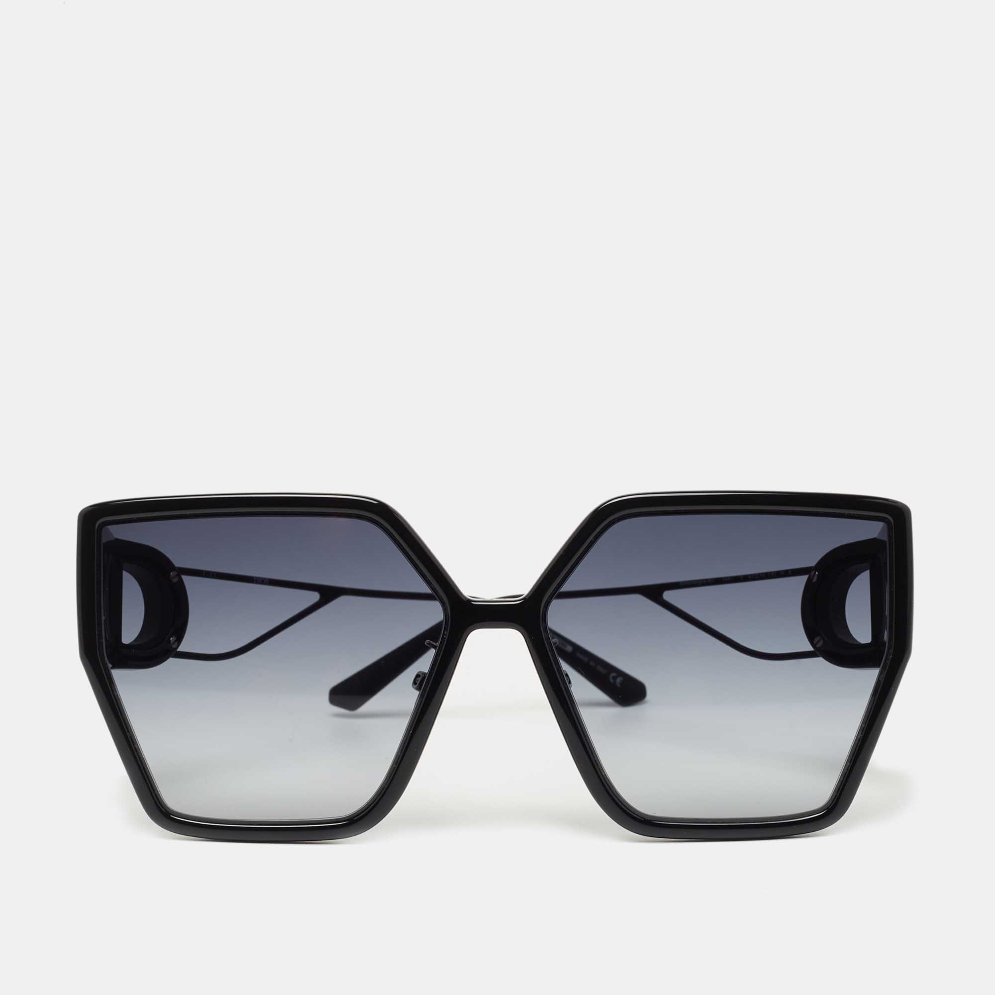 Pre Owned Dior Black 30Montaigne Butterfly Sunglasses
