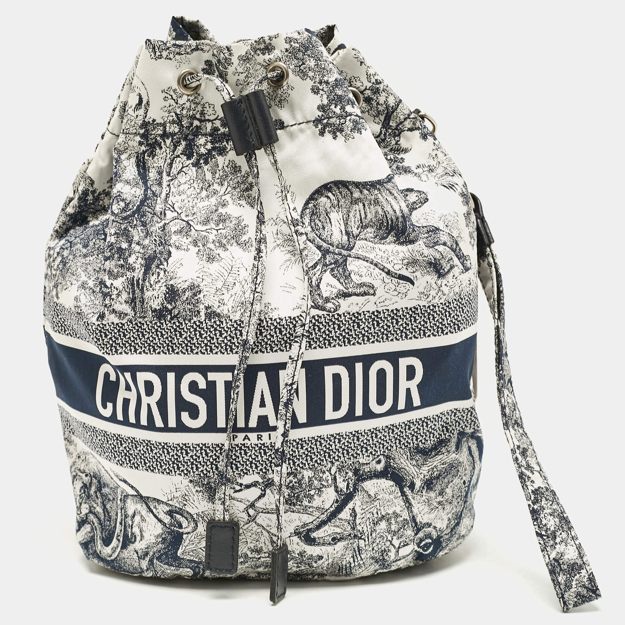 Pre Owned Dior Blue Nylon DiorTravel Pouch