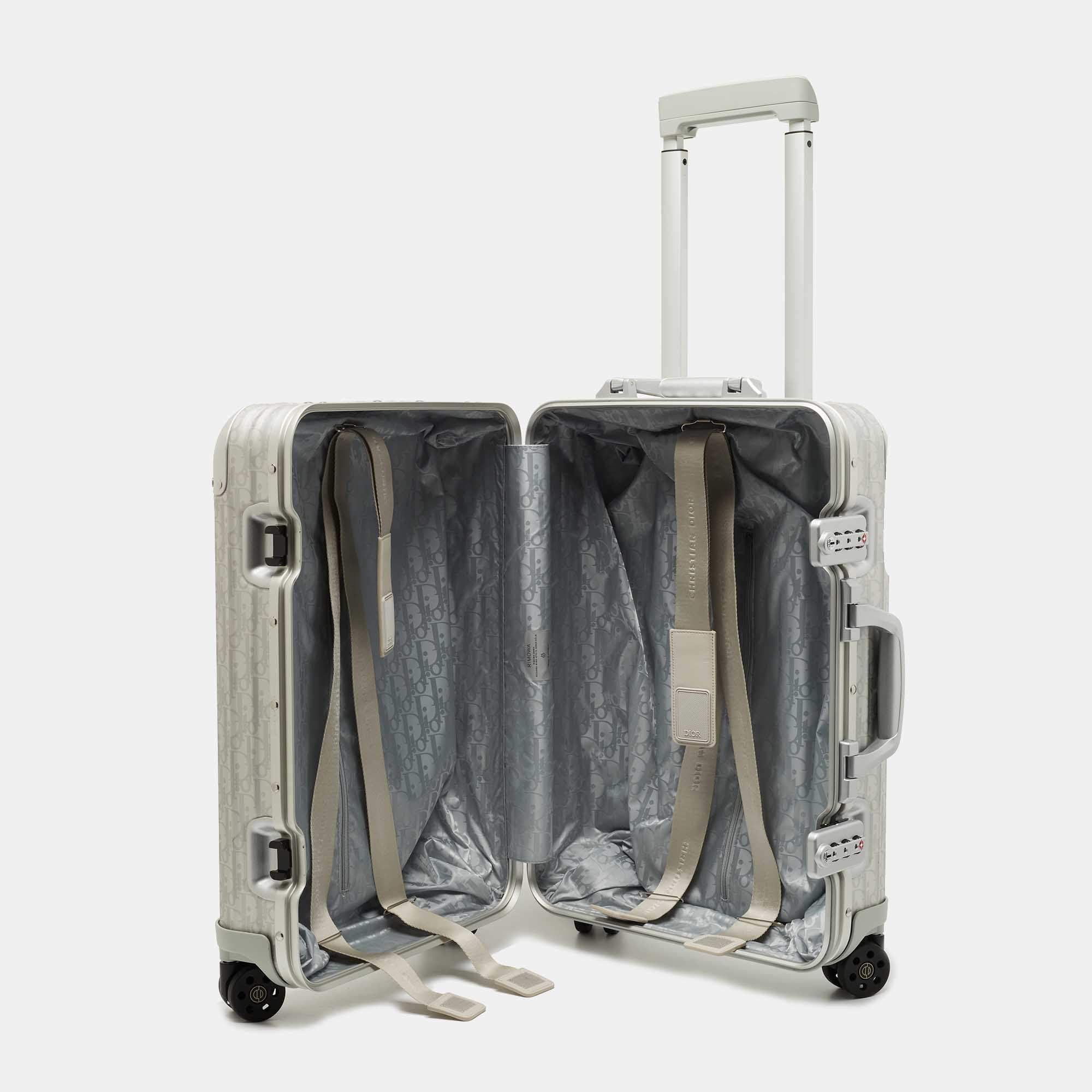 Travel bag Dior x Rimowa Grey in Metal - 19589726