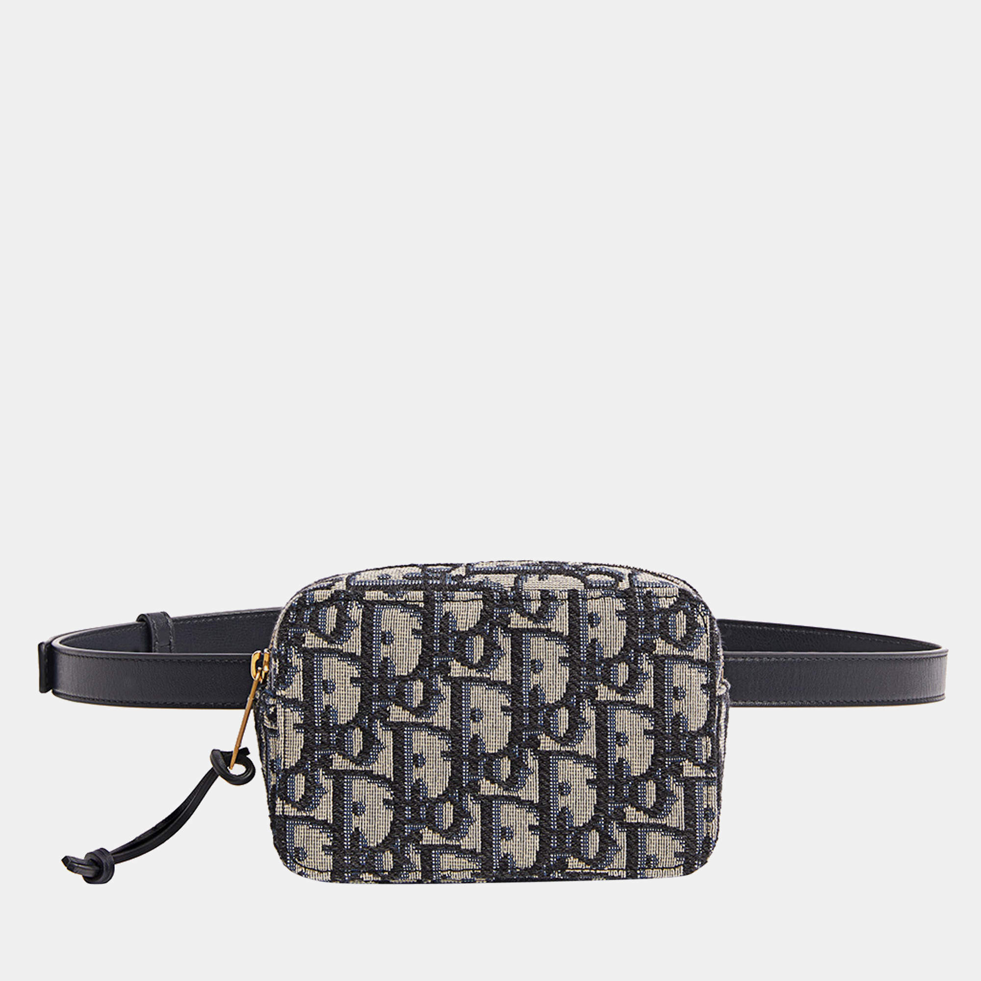 Pre Owned DIOR Blue Dior Oblique Jacquard OBLIQUE BELT POUCH S5484CTZQ928U