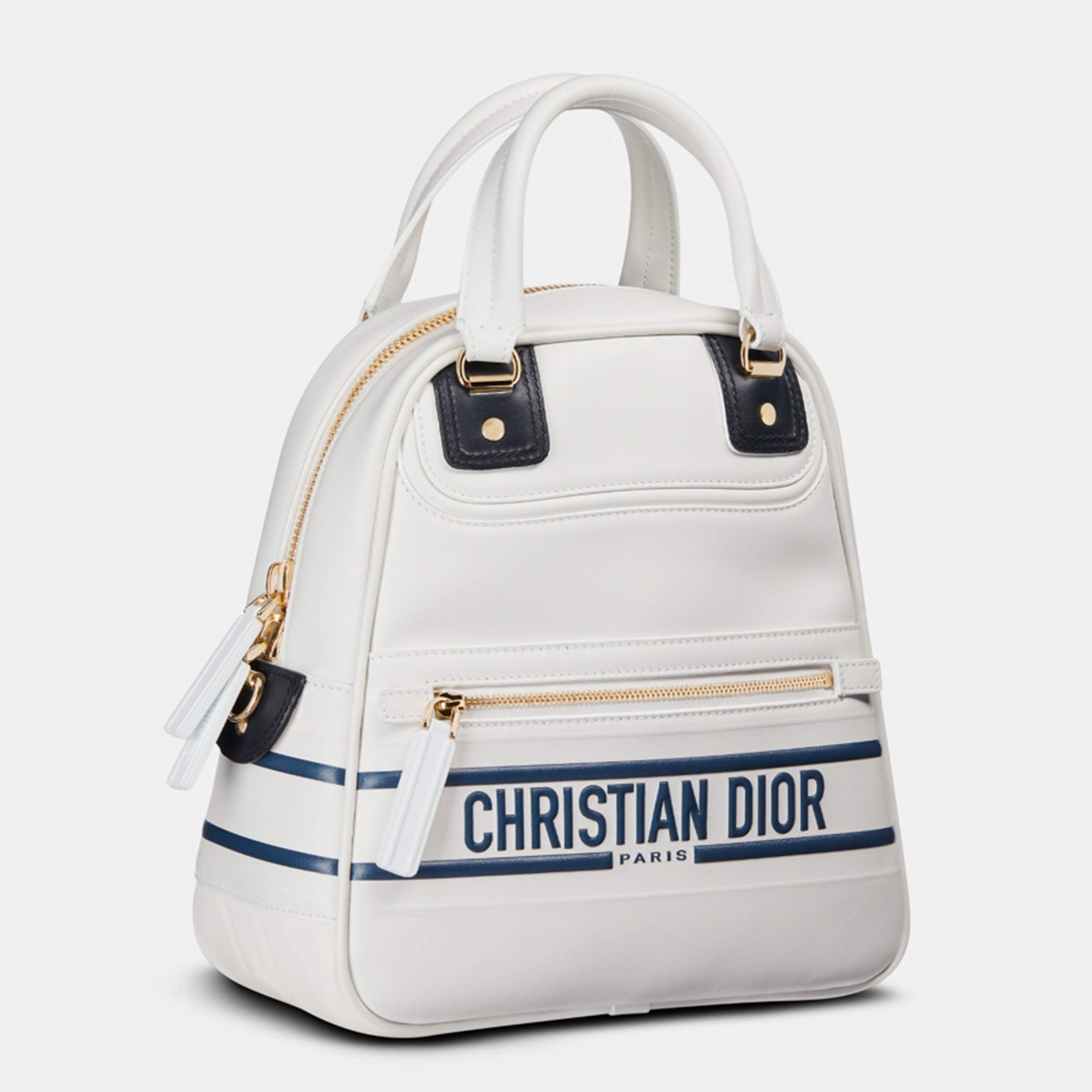 Christian Dior Black Embossed Patent Leather Ultimate Medium Lady Dior Bag