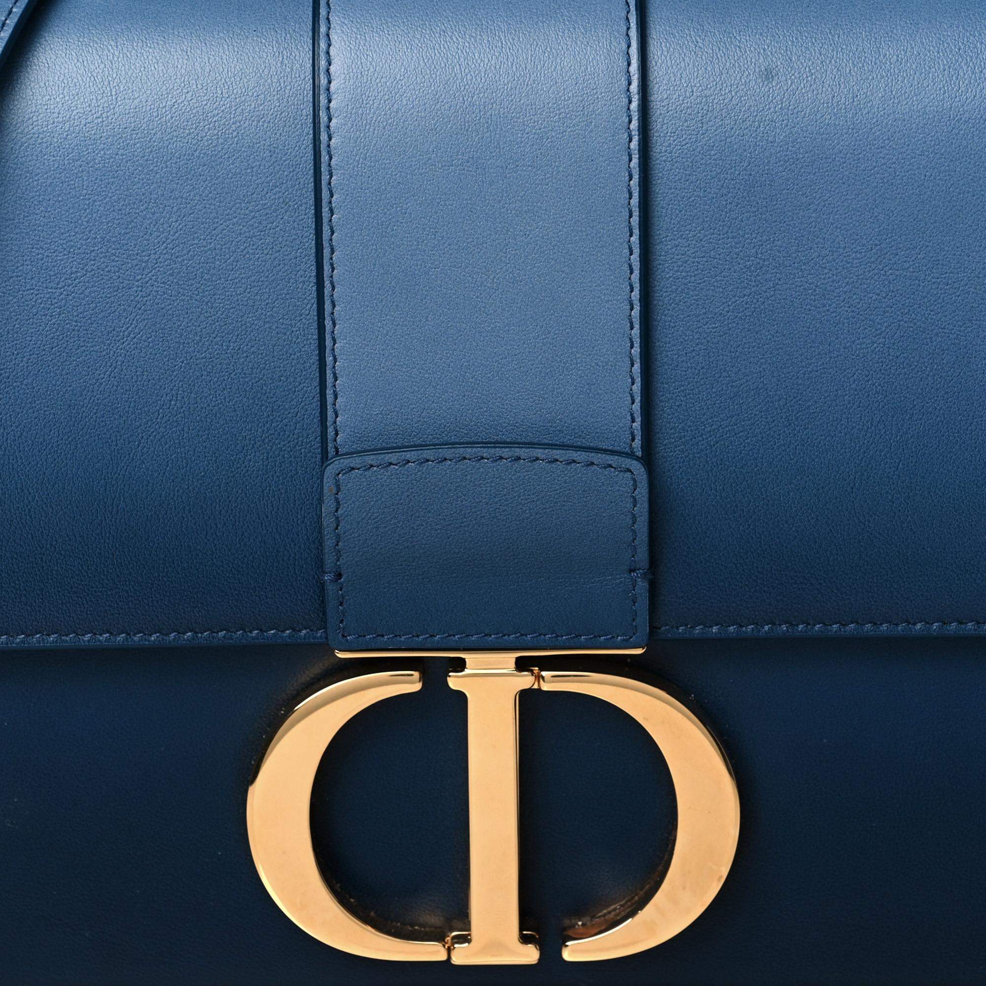 Dior 30 Montaigne Bag Indigo Blue Gradient Calfskin