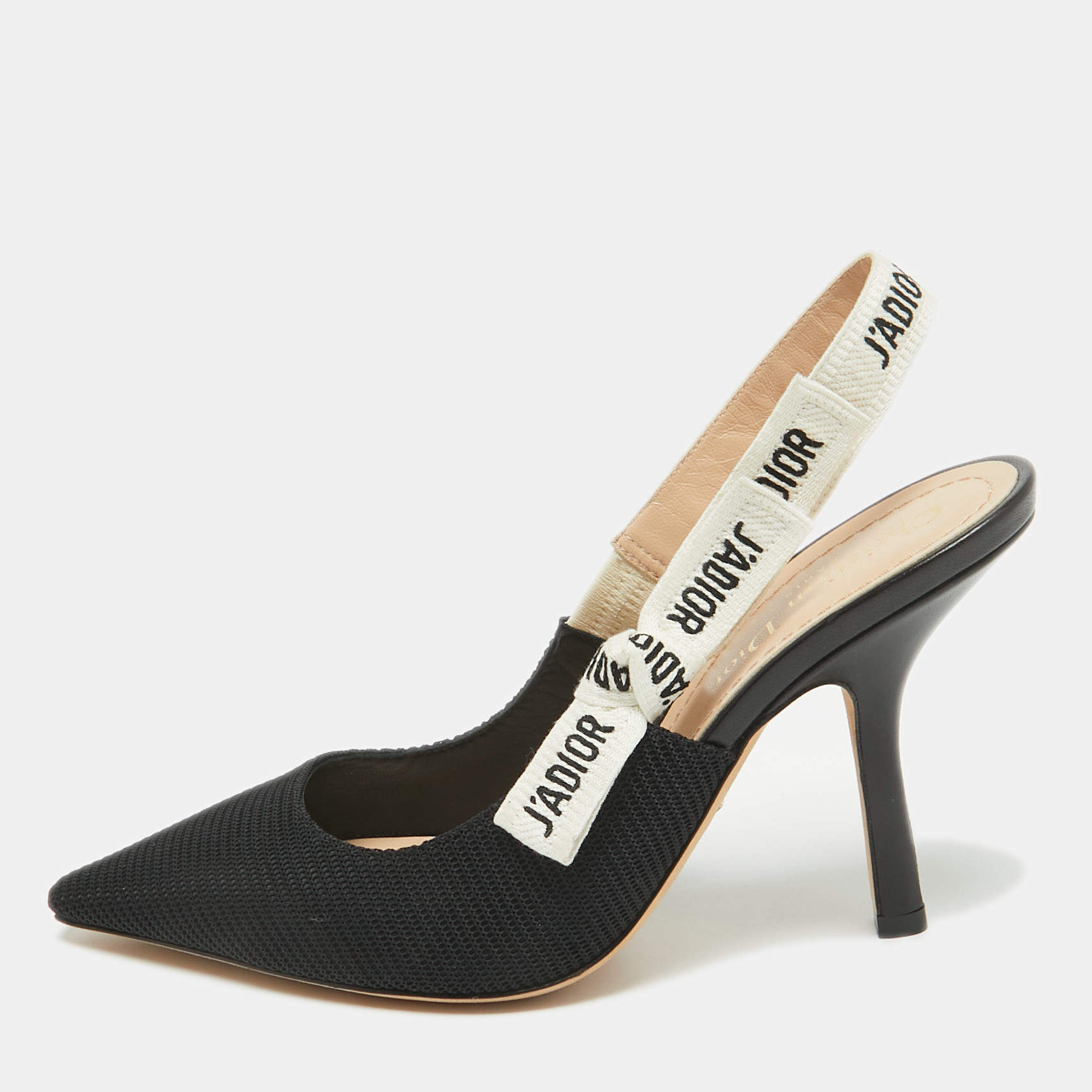 Dior Black Canvas J'Adior Pumps Size 37.5