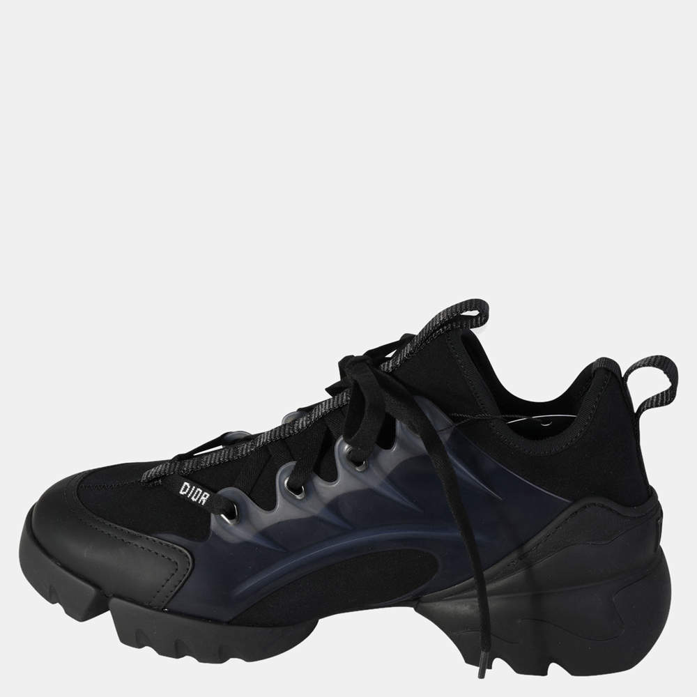 Pre Owned Dior Wmns Black Technical Fabric D-Connect Sneaker Size EU 39