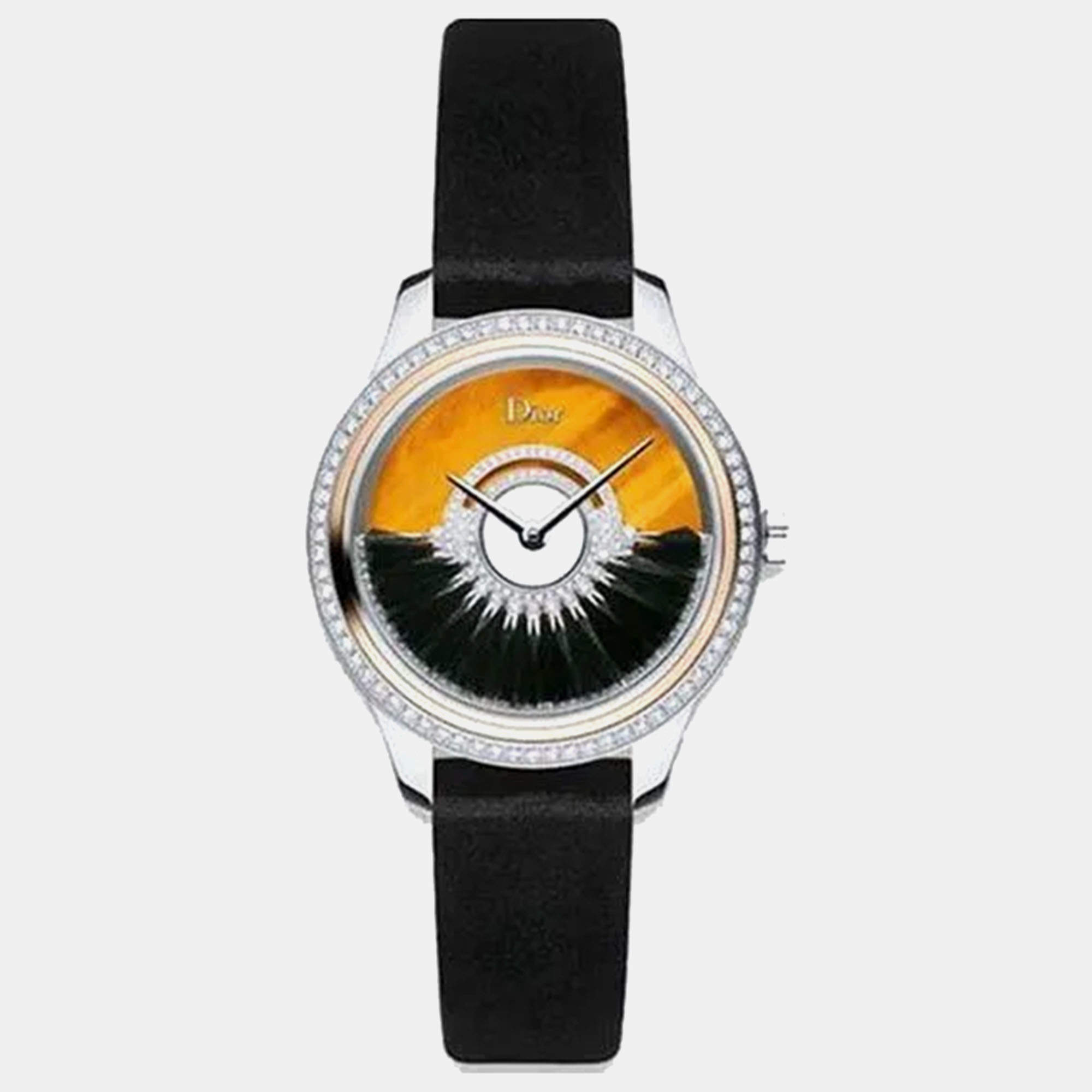 Dior Black Stainless Steel Grand Bal Cd153B2Sa001 Automatic Women's Wristwatch 36 mm