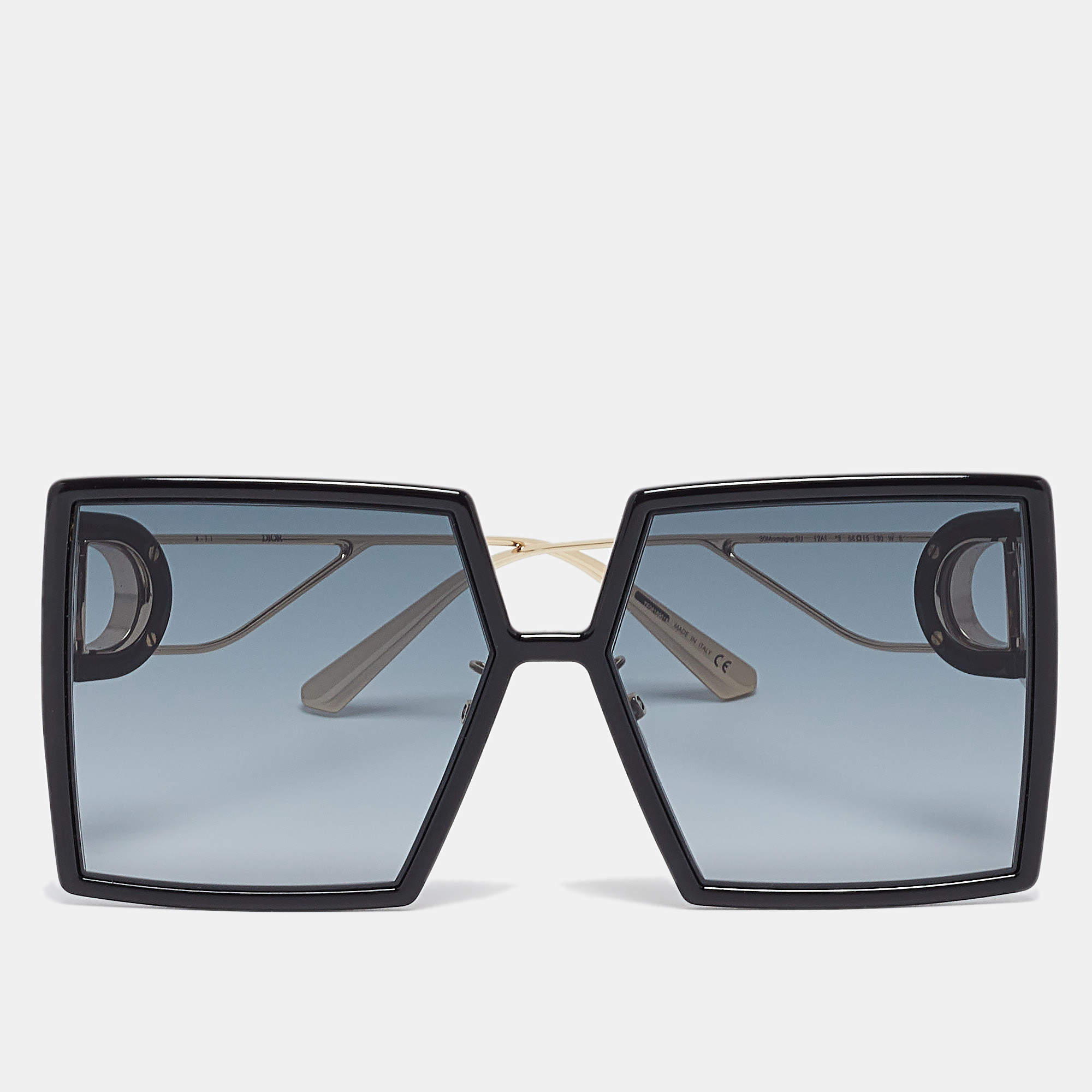 Dior Black Gradient 30 Montaigne Oversized Sunglasses