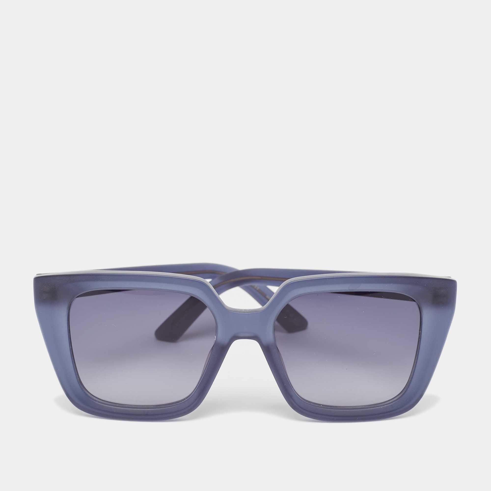 Pre Owned Dior Blue Gradient Dior Midnight S1L Square Sunglasses