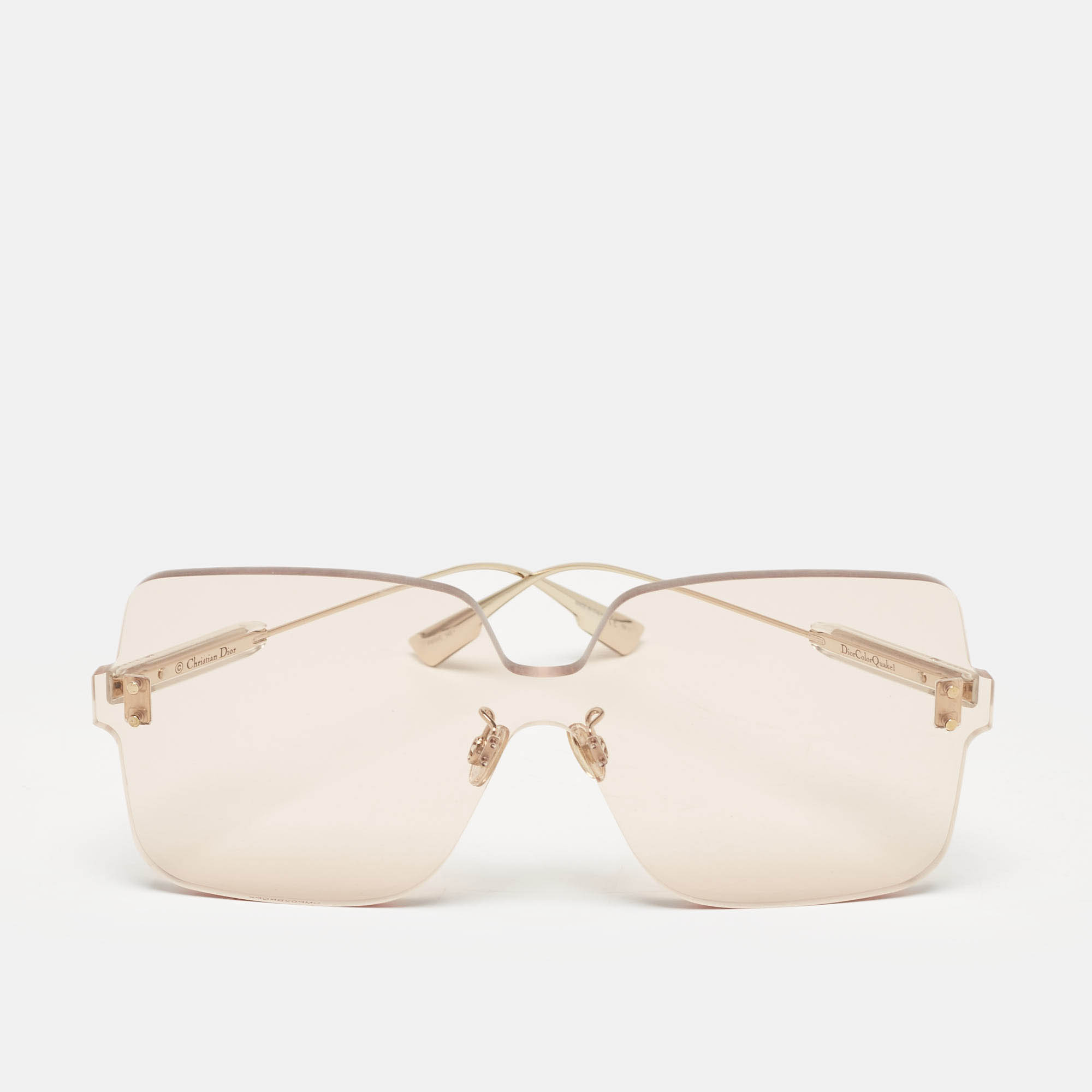 Dior Light Beige/Gold DiorColorQuake1Rimless Sunglasses