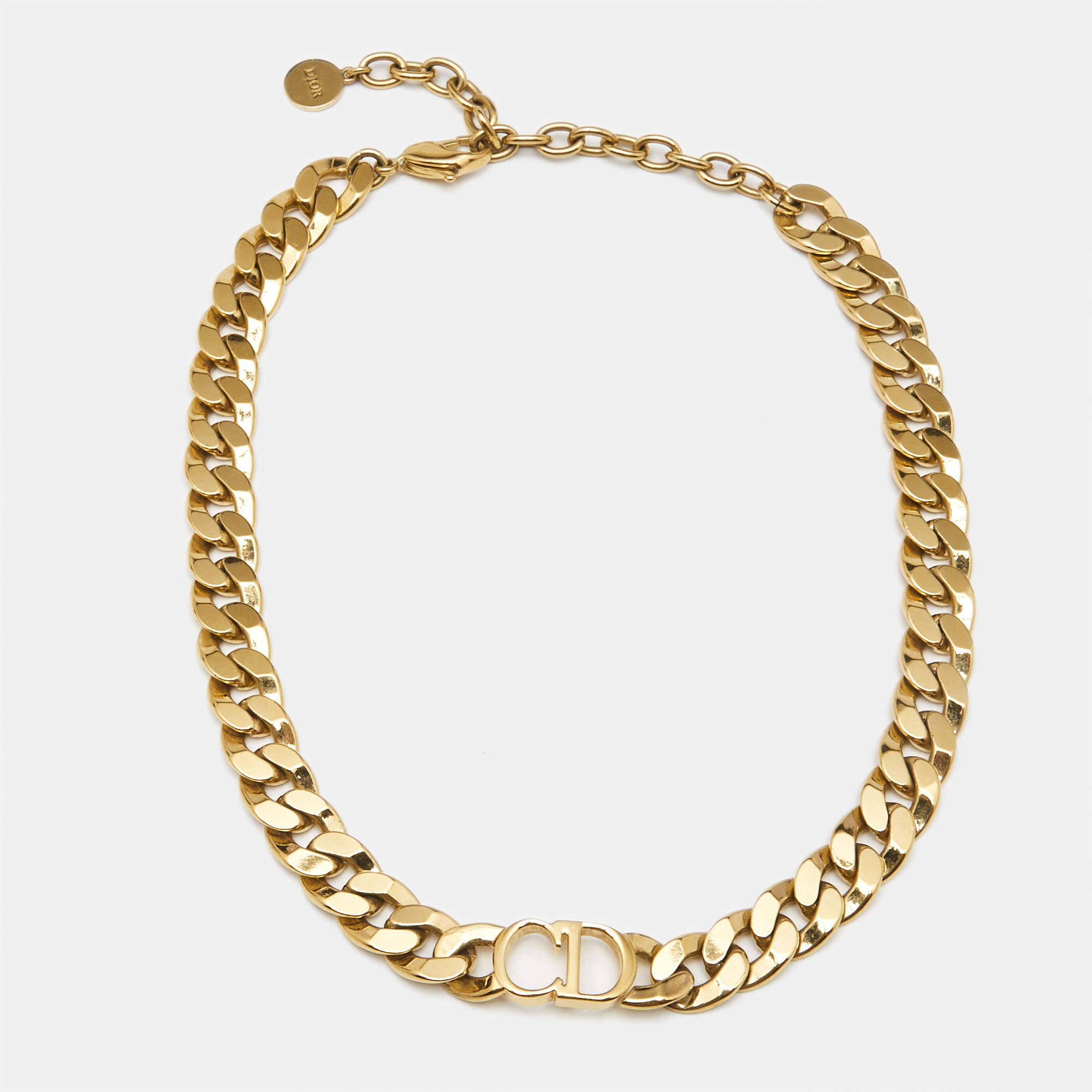 Dior  Danseuse Etoile Gold Tone Choker Necklace
