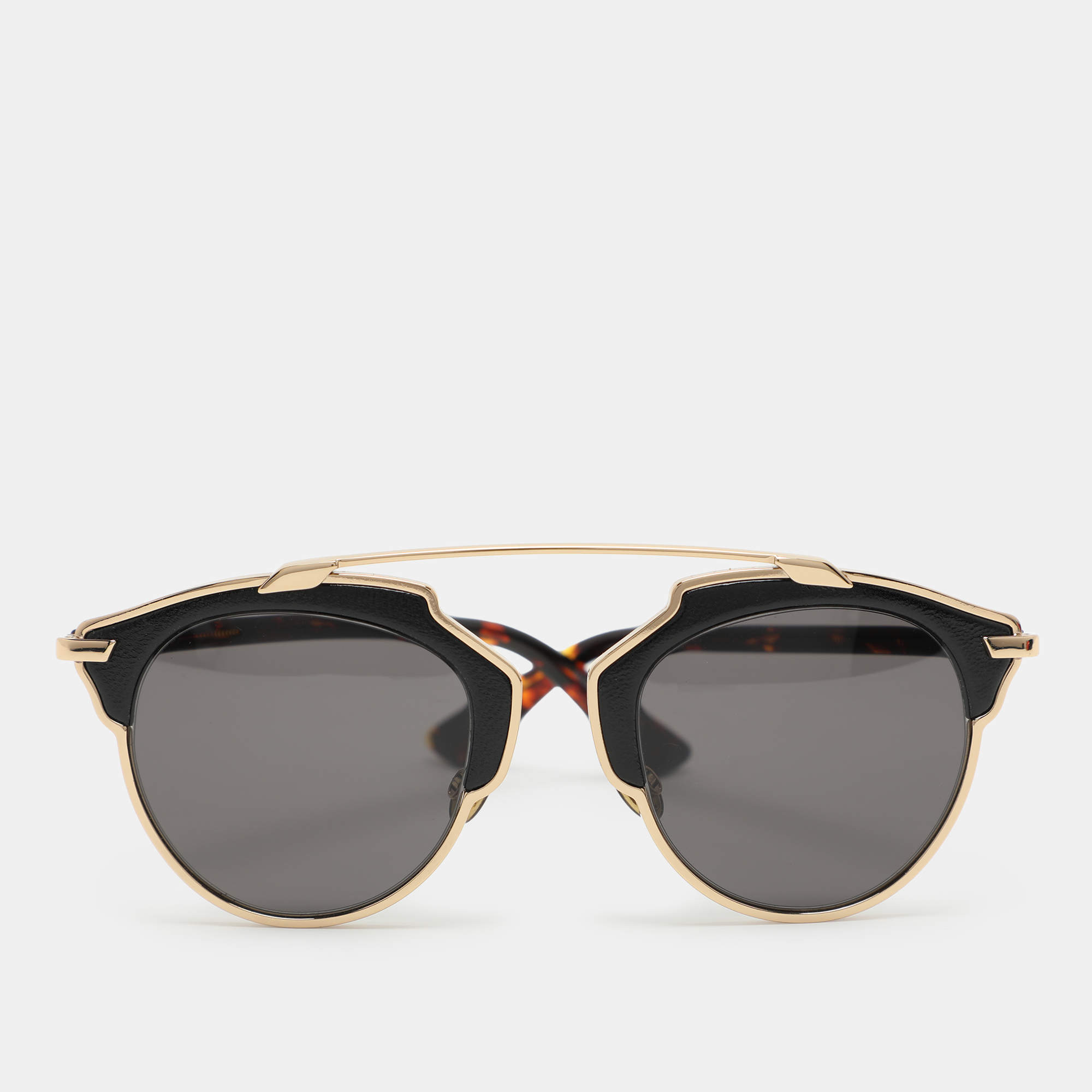 Dior Black P7PY1 So Real Metal Round Sunglasses