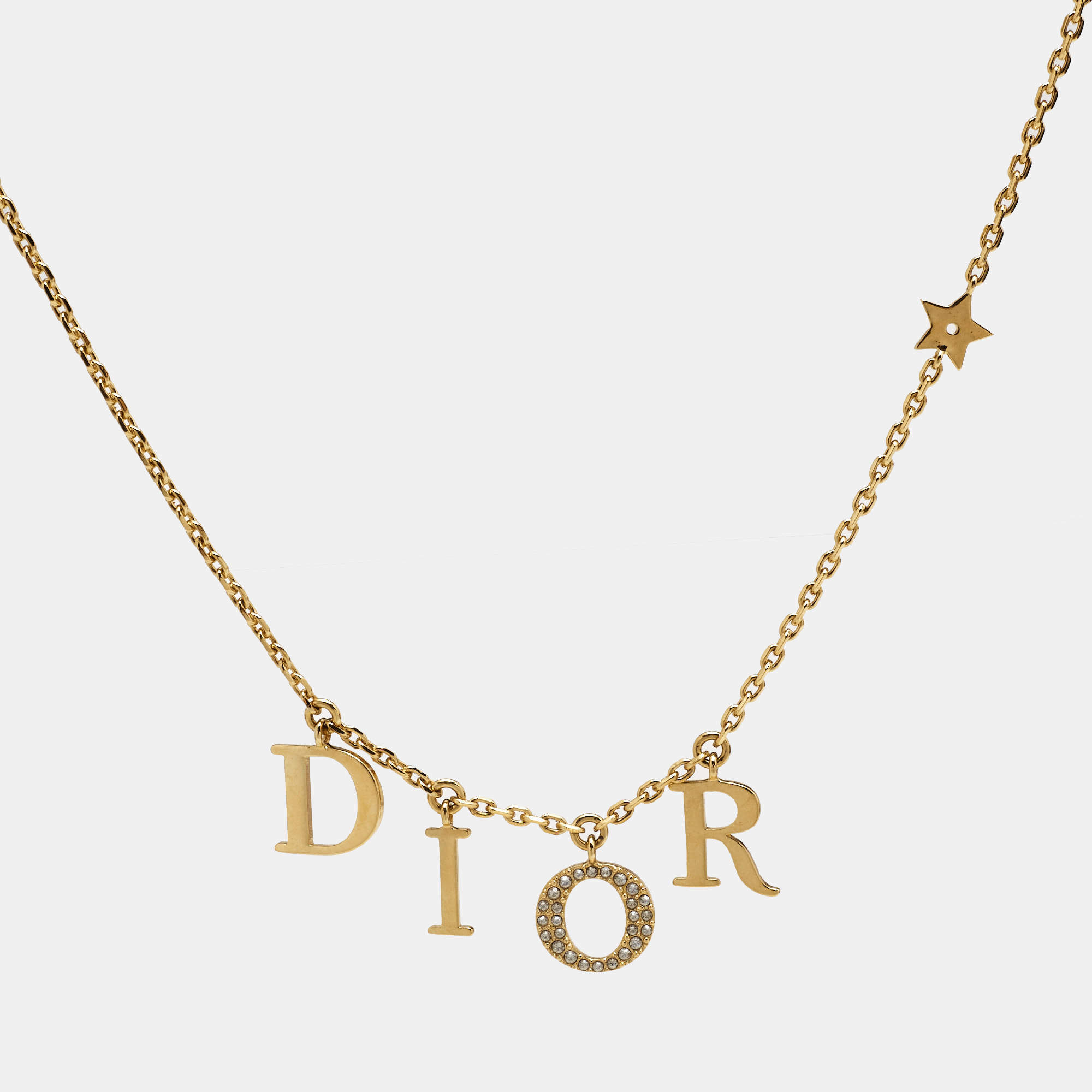 Dior Dio(r)evolution Crystals Gold Tone Necklace