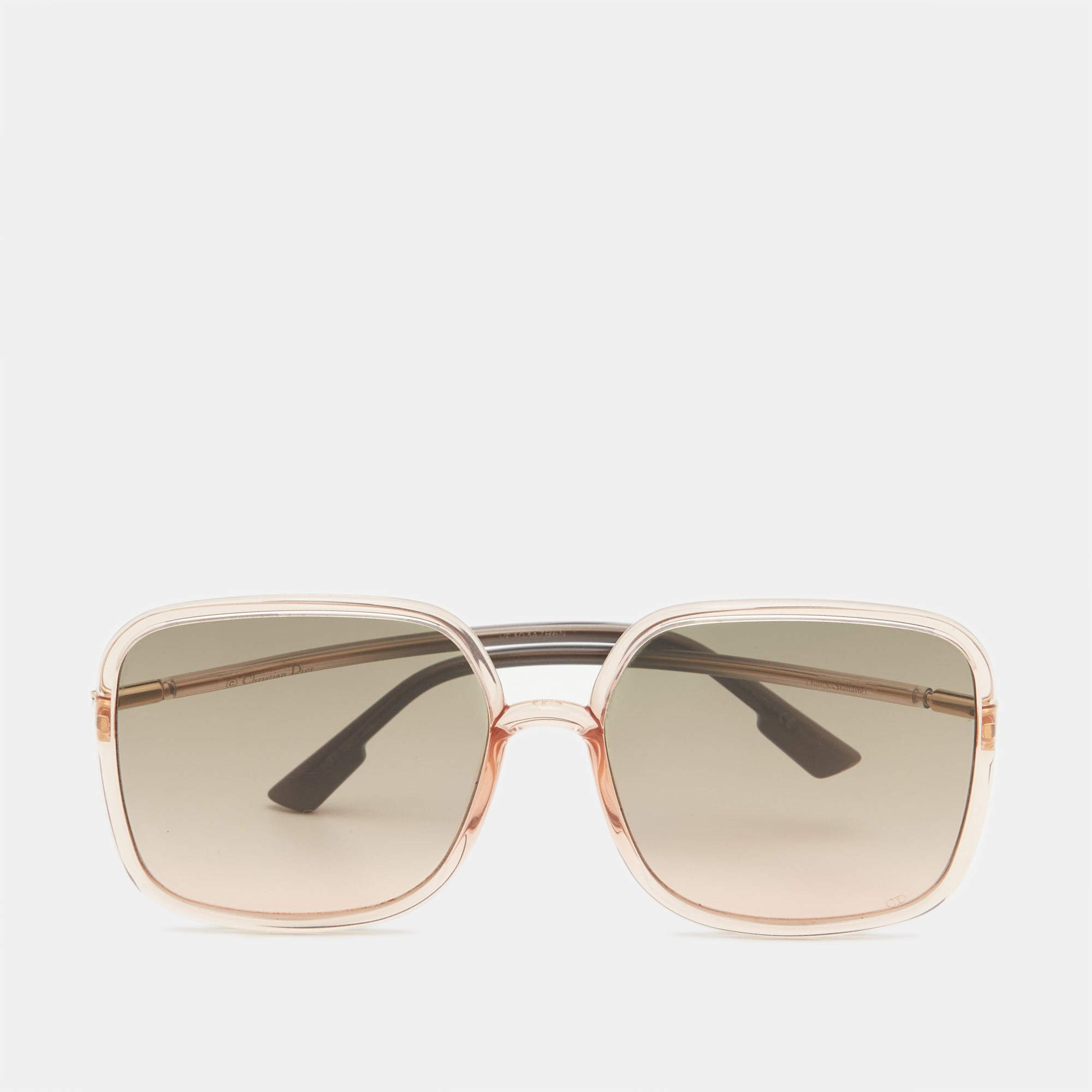 Pre Owned Dior Pink/Grey Gradient DiorSoStellaire1 Square Sunglasses