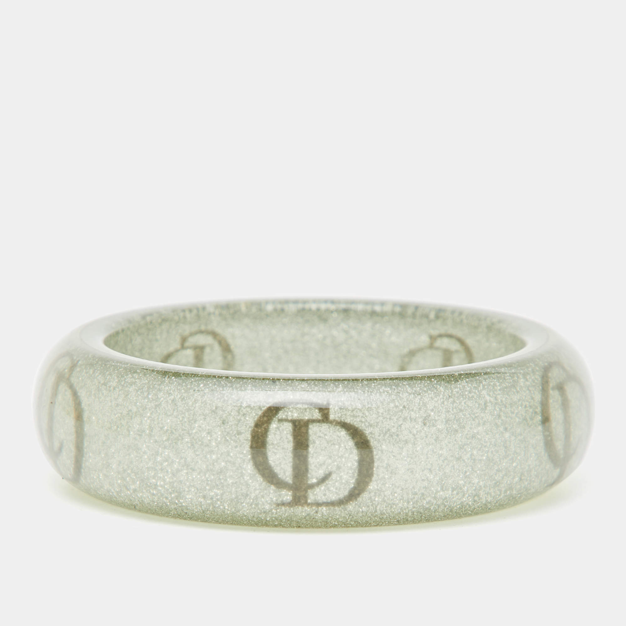 Dior CD Logo Resin Bangle Bracelet