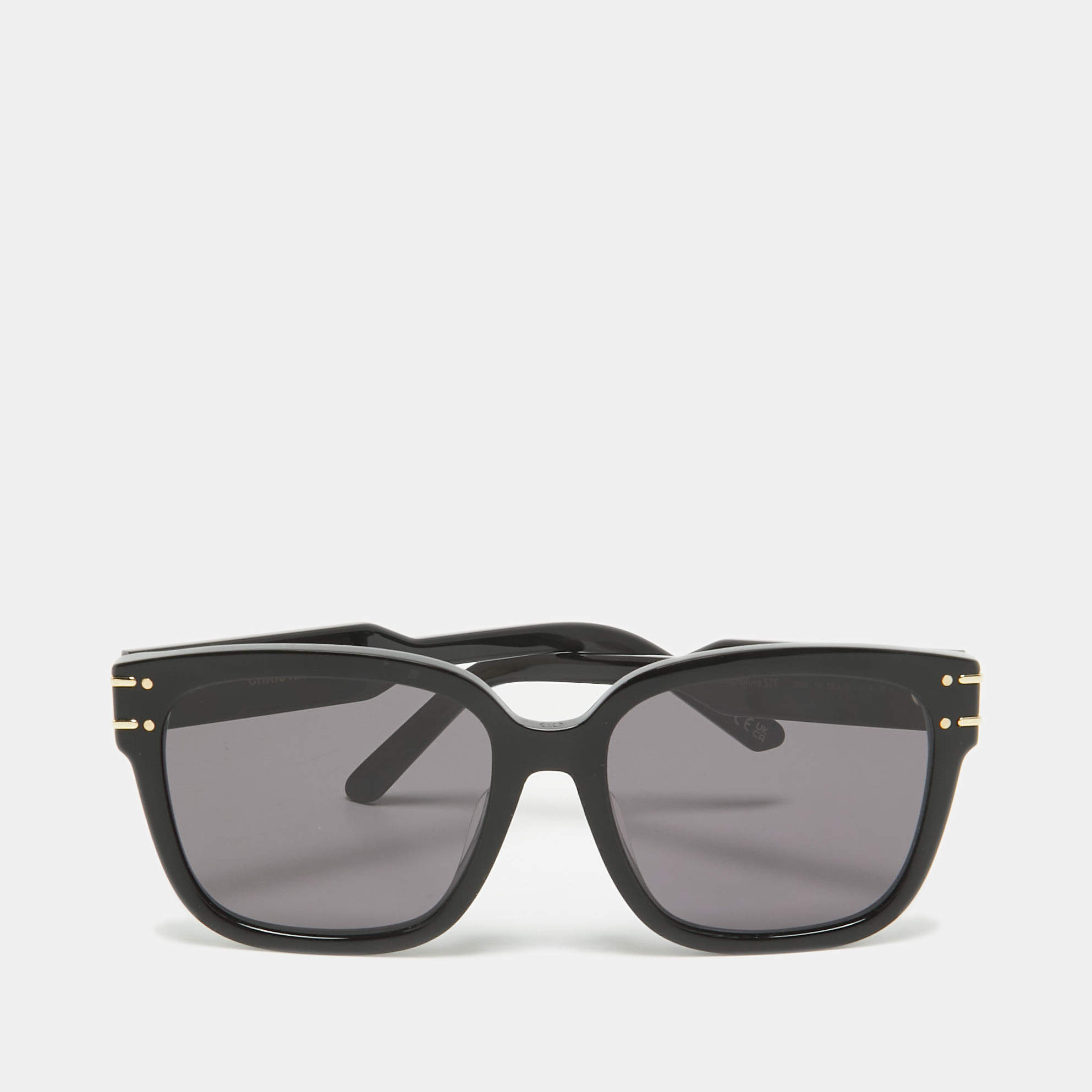 Pre Owned Dior Black DiorSignature S7F Square Frame Sunglasses
