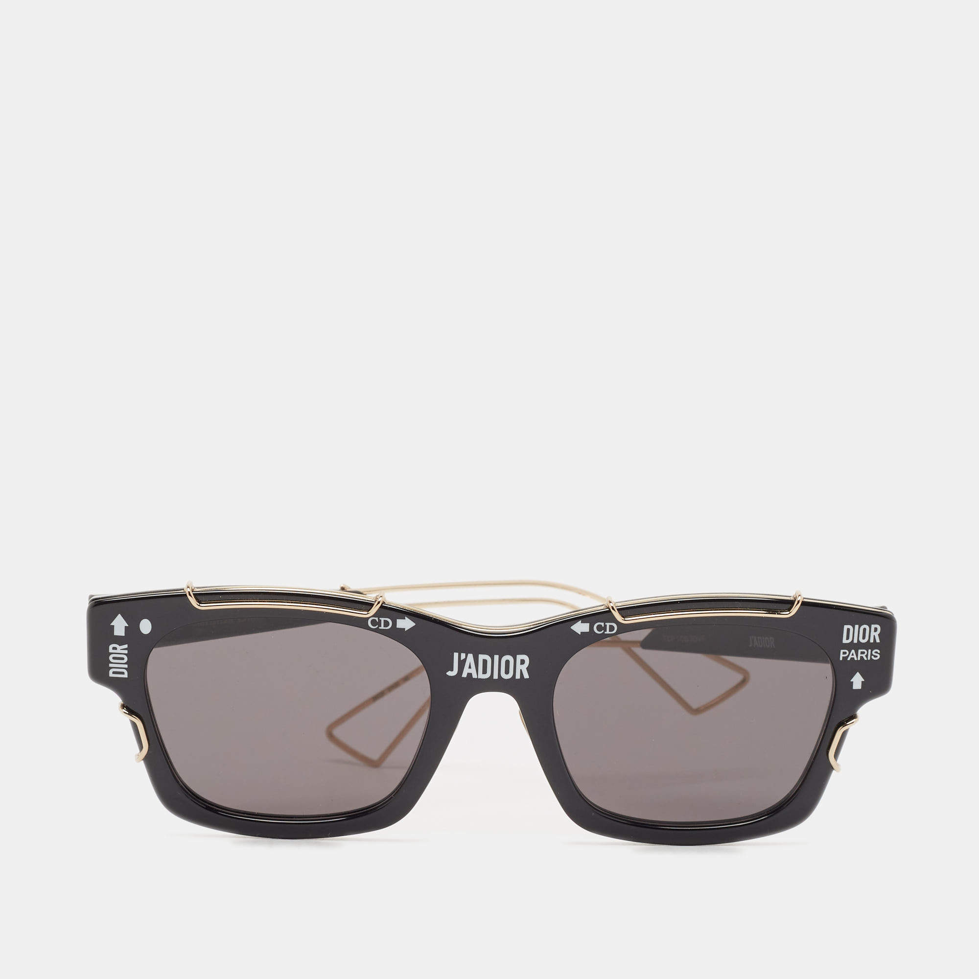 Pre Owned Dior Black/Gold Tone Frame J'ADIOR Frame Sunglasses