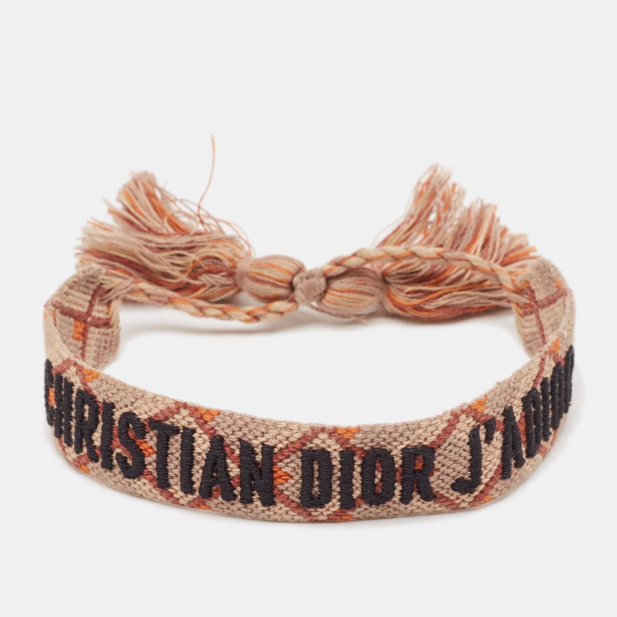 Dior J'Adior Woven Fabric Friendhsip Bracelet