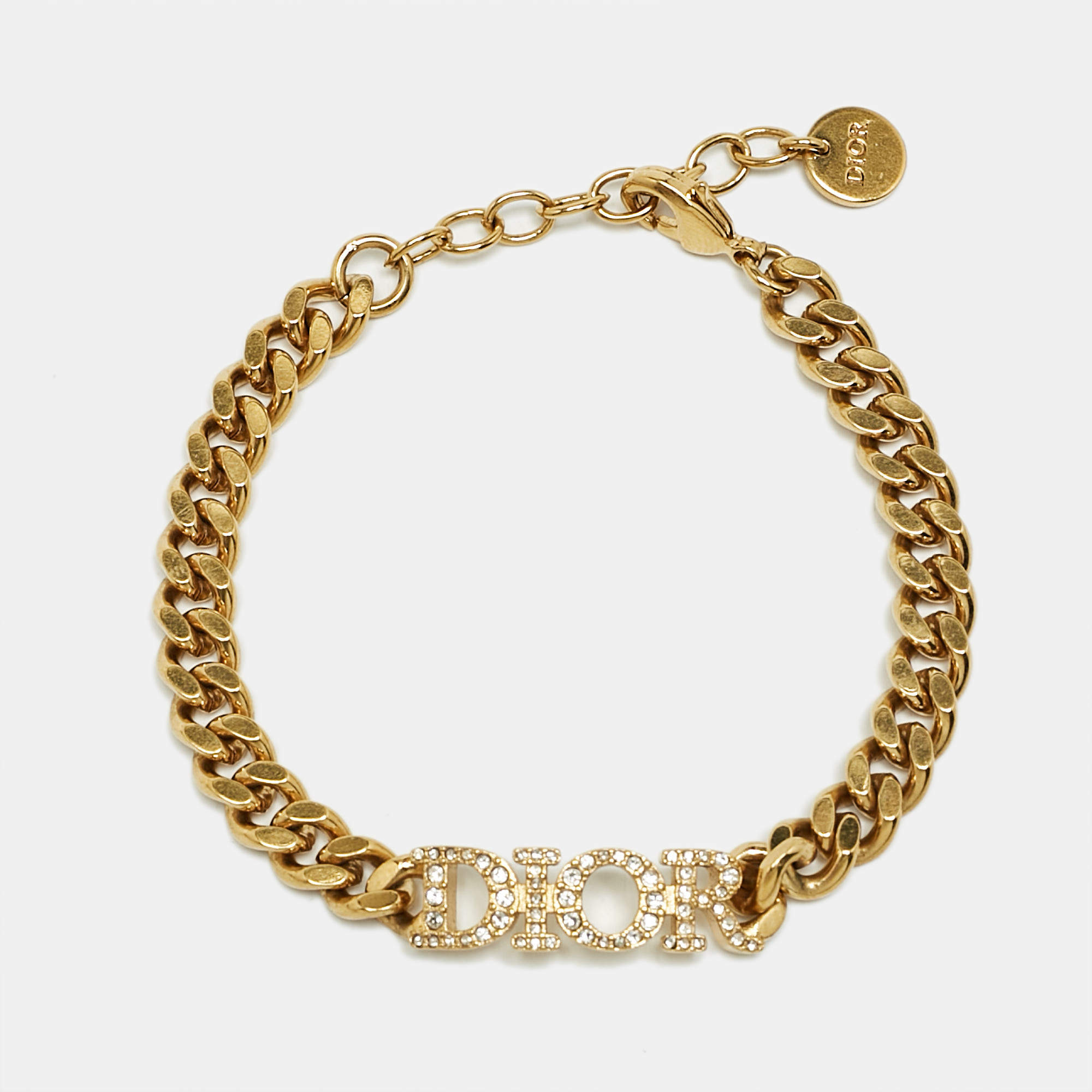 Dior Dio(r)evolution Crystals Gold Tone Bracelet