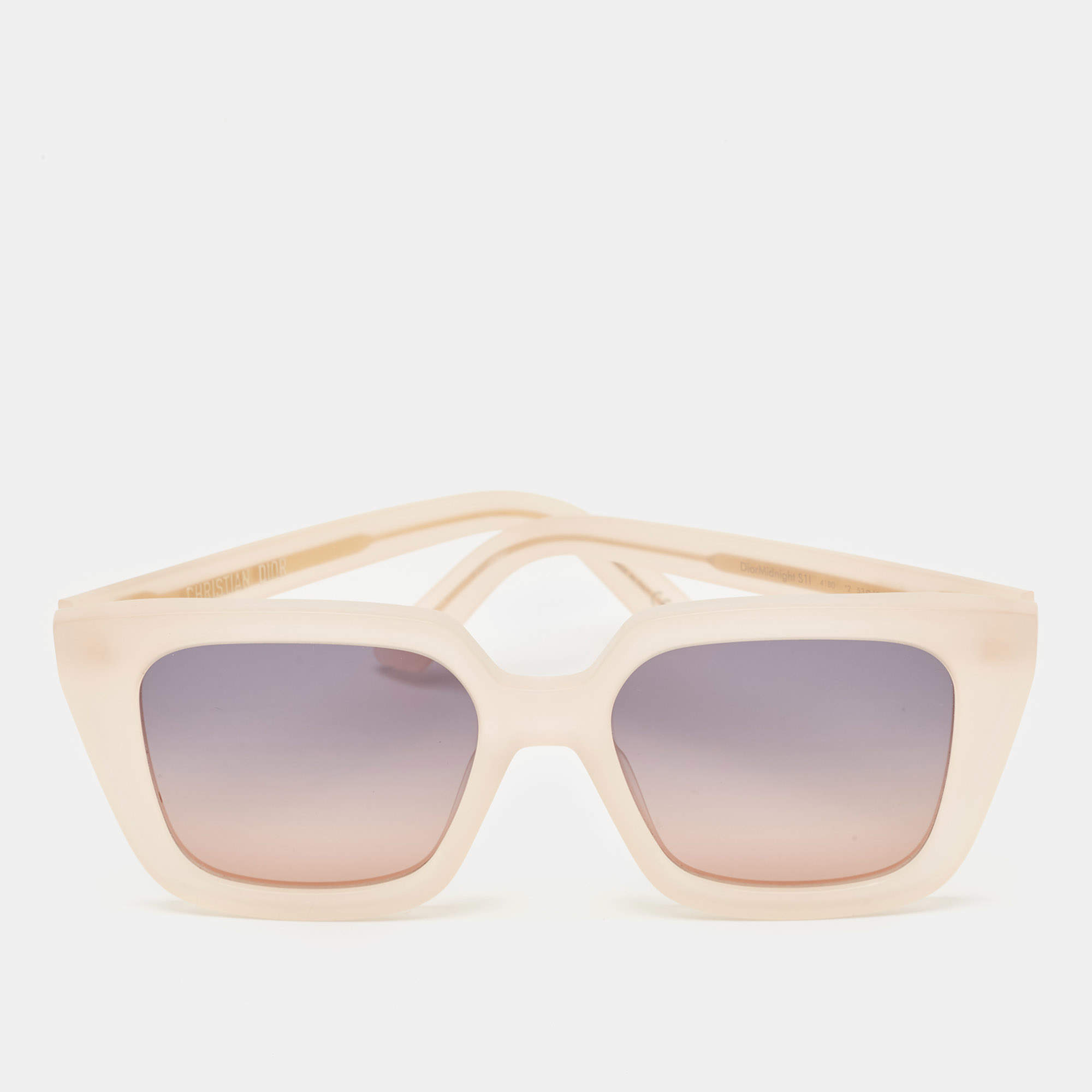 Dior Light Peach Gradient DiorMidnight Rectangle Sunglasses