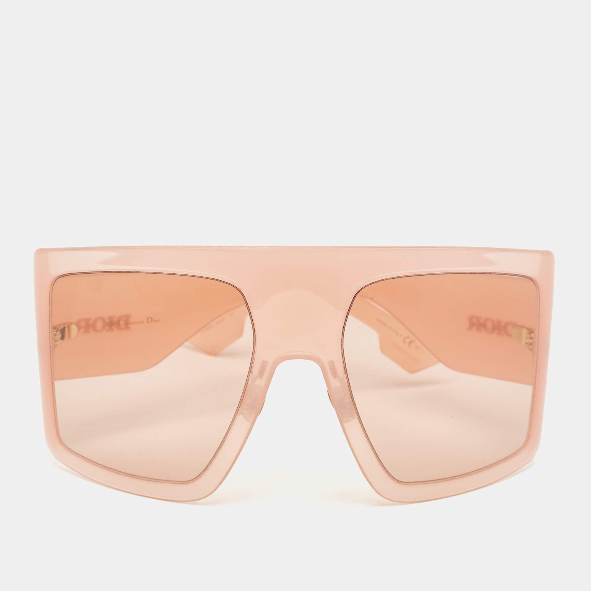 Pre Owned Dior Pink/Beige SoLight1 Shield Sunglasses