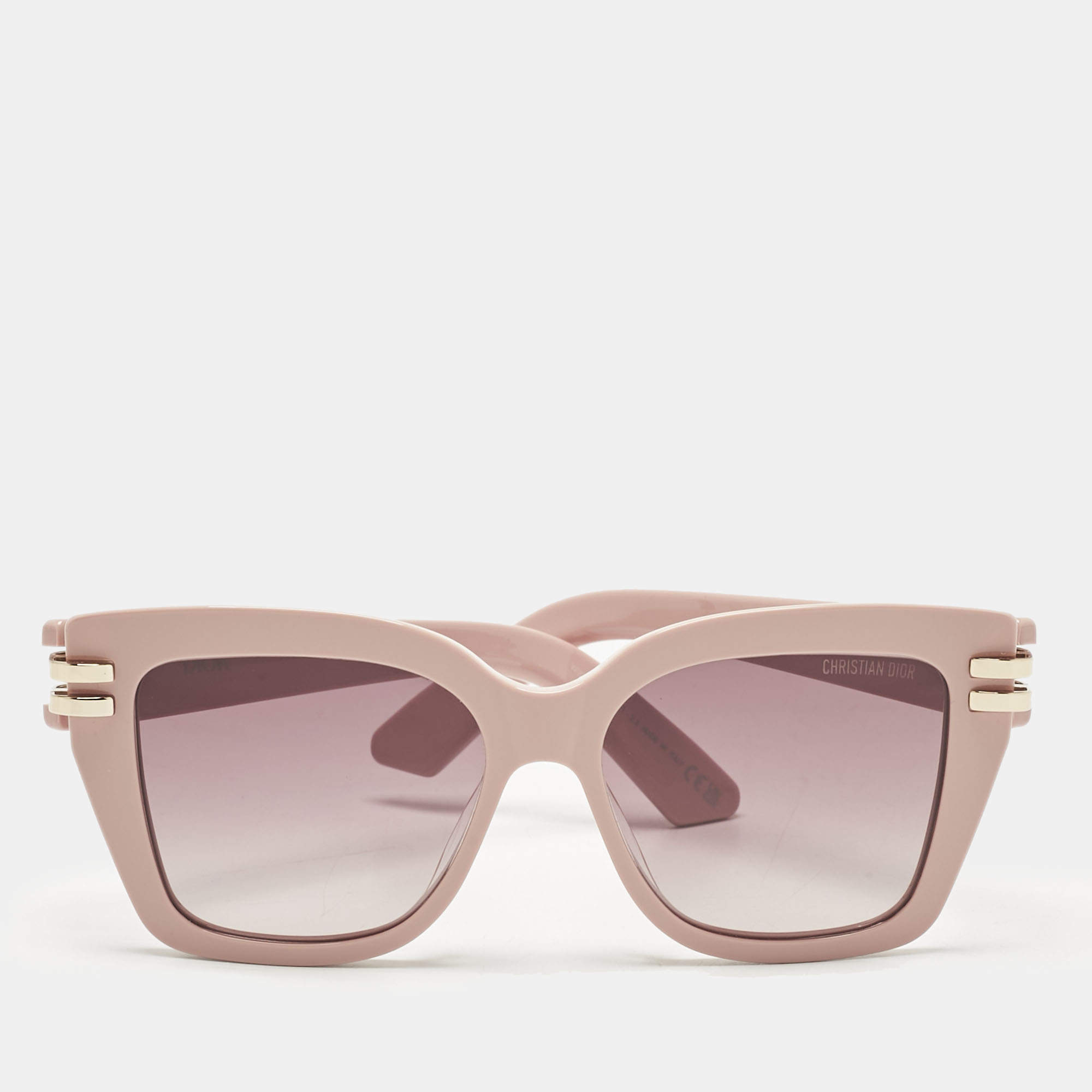 مملوكة مسبقًا نظارة شمسية ديور برون سي ديور S1I مربعة وردية / بنية متدرجة