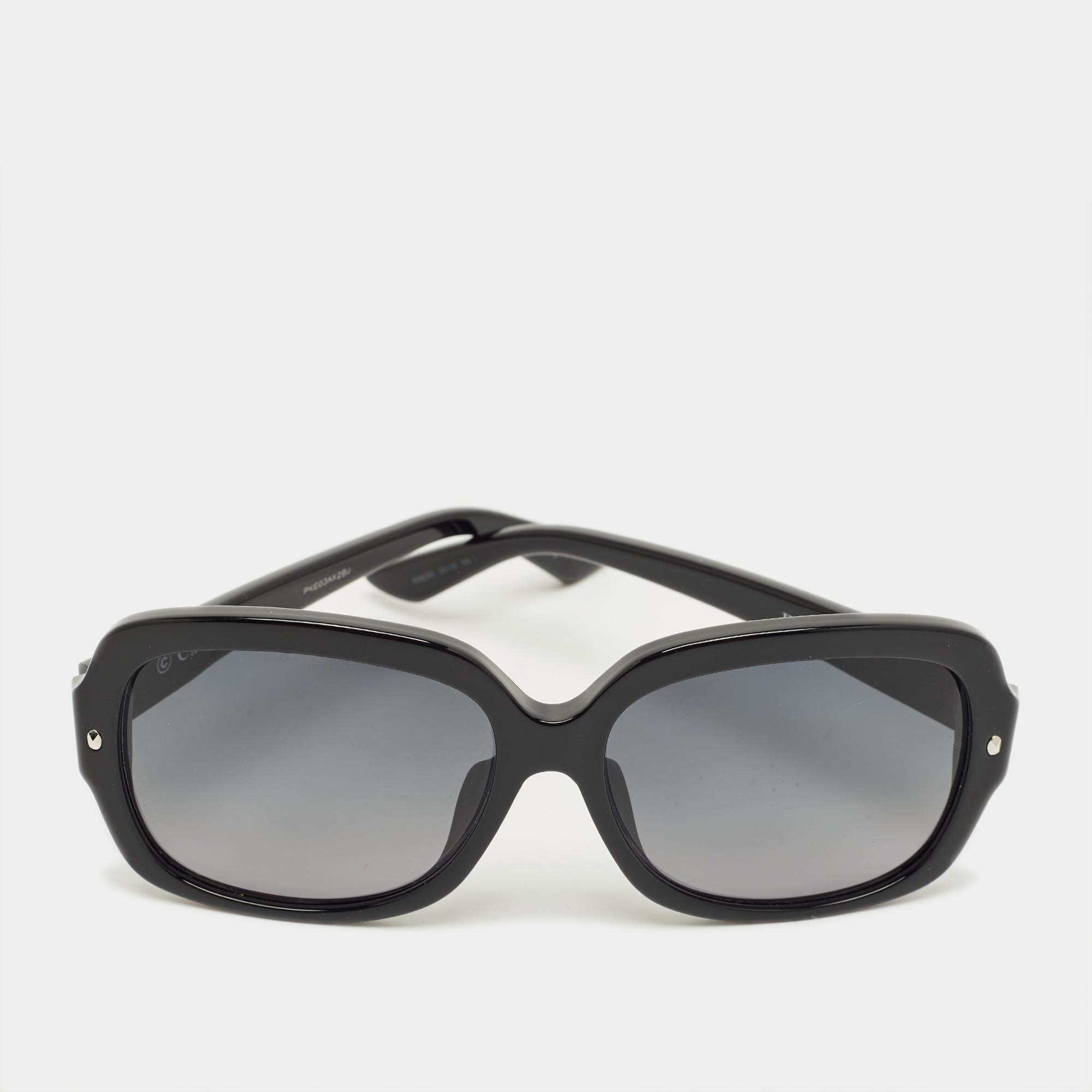 Pre Owned Dior Black Gradient BrillanceF Crystals Oversized Sunglasses