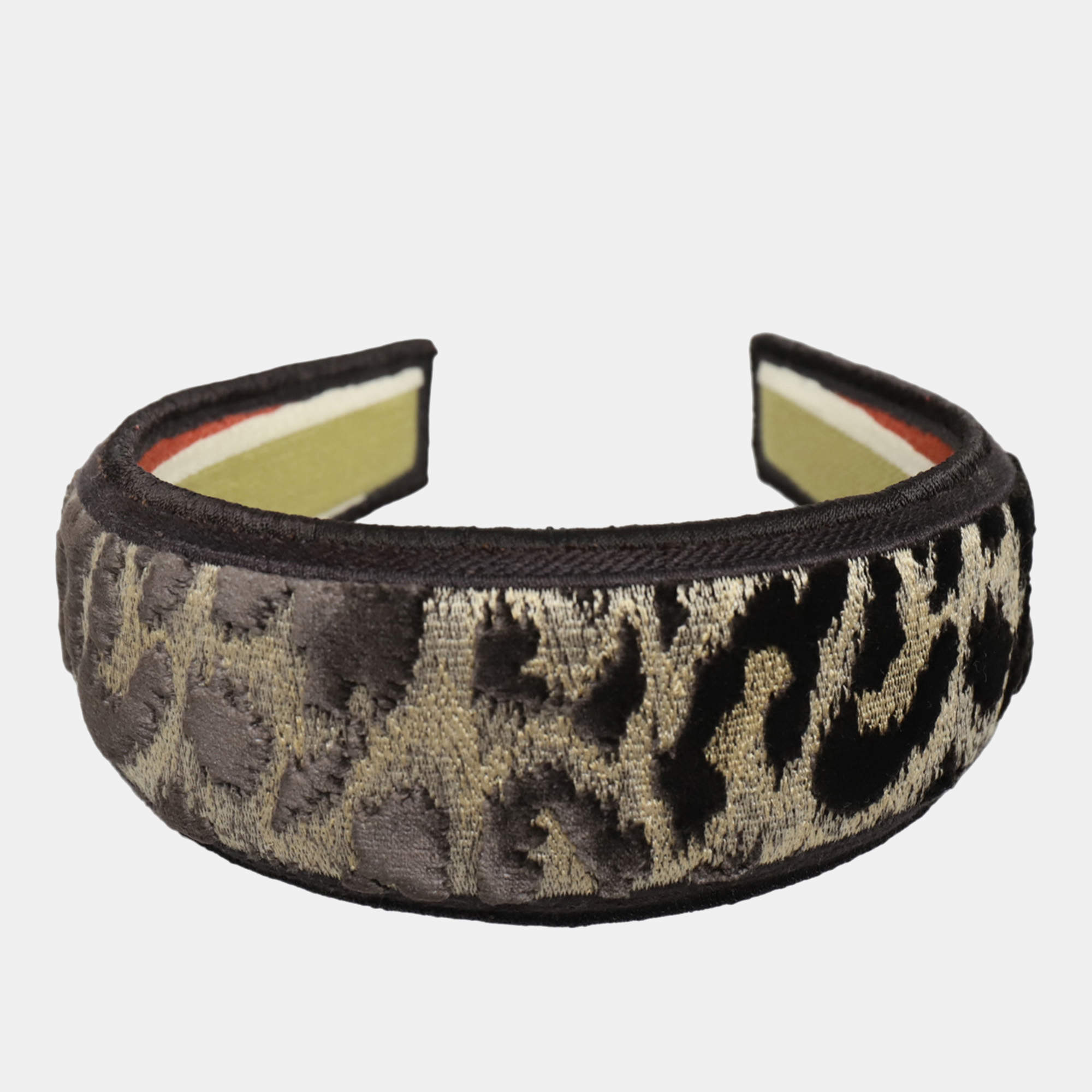 Pre Owned Dior Leopard Headband