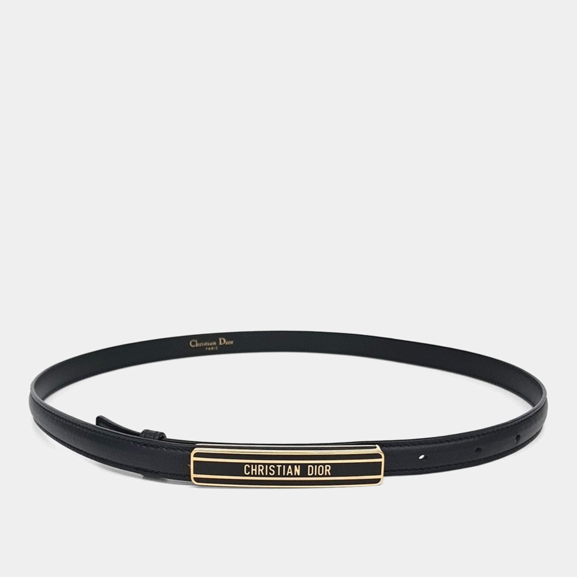 Pre Owned Dior Leather Belt