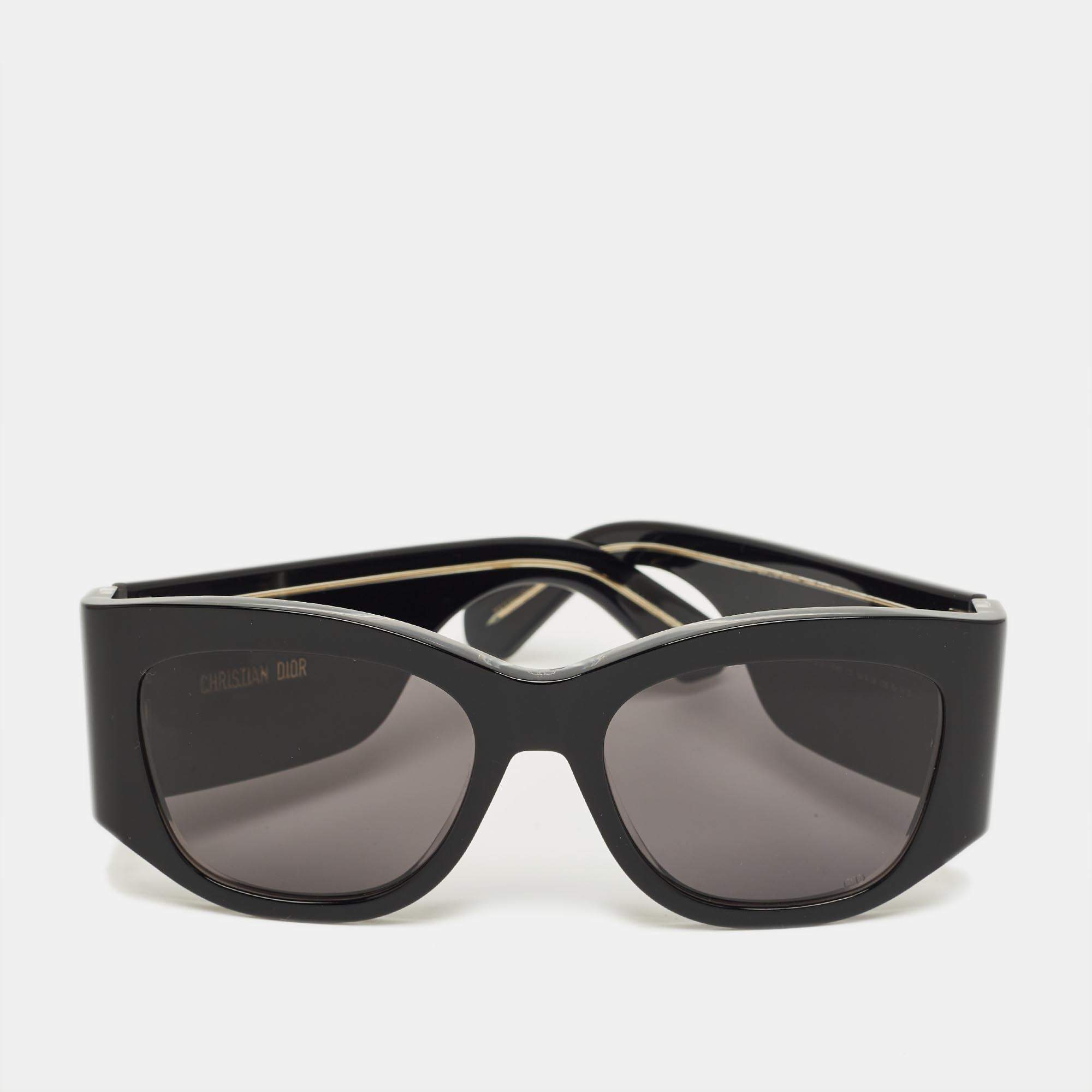 Pre Owned Dior Black Nuit S1L Frame Square Sunglasses