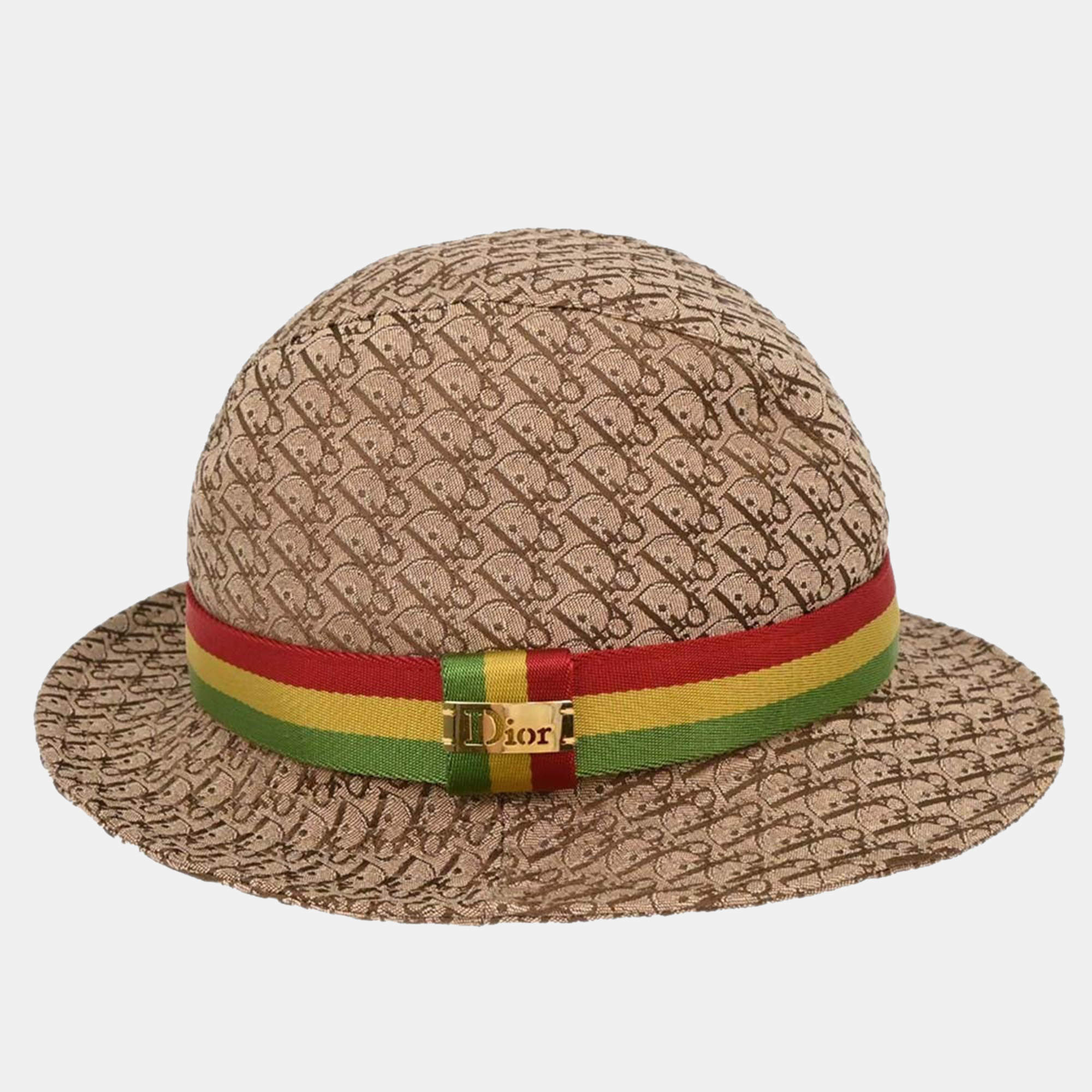 Pre Owned Christian Dior Trotter Hat Beige #57