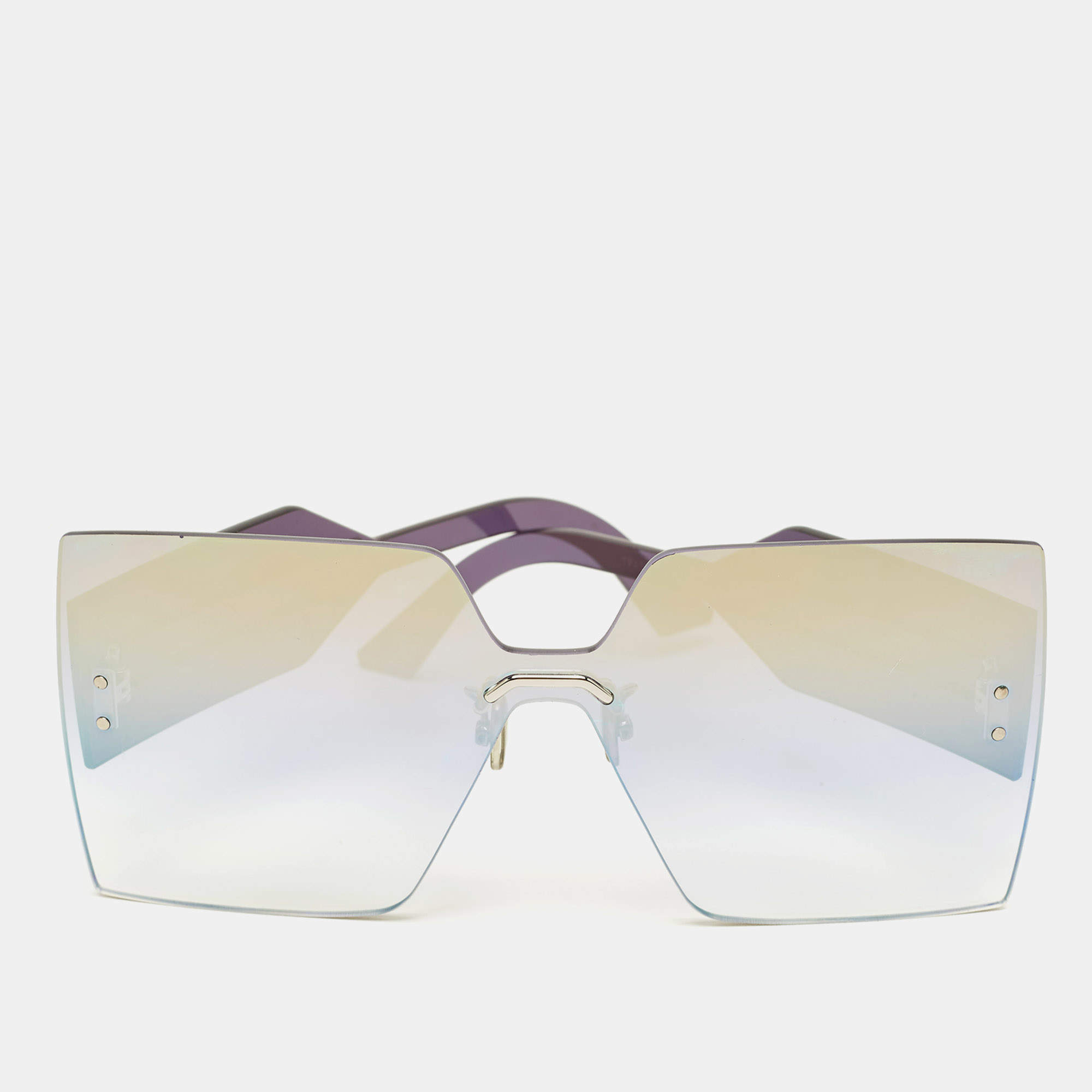 مملوكة مسبقًا نظارة شمسية ديور ديوركلوب M5U فراشة زرقاء لامعة مرآة