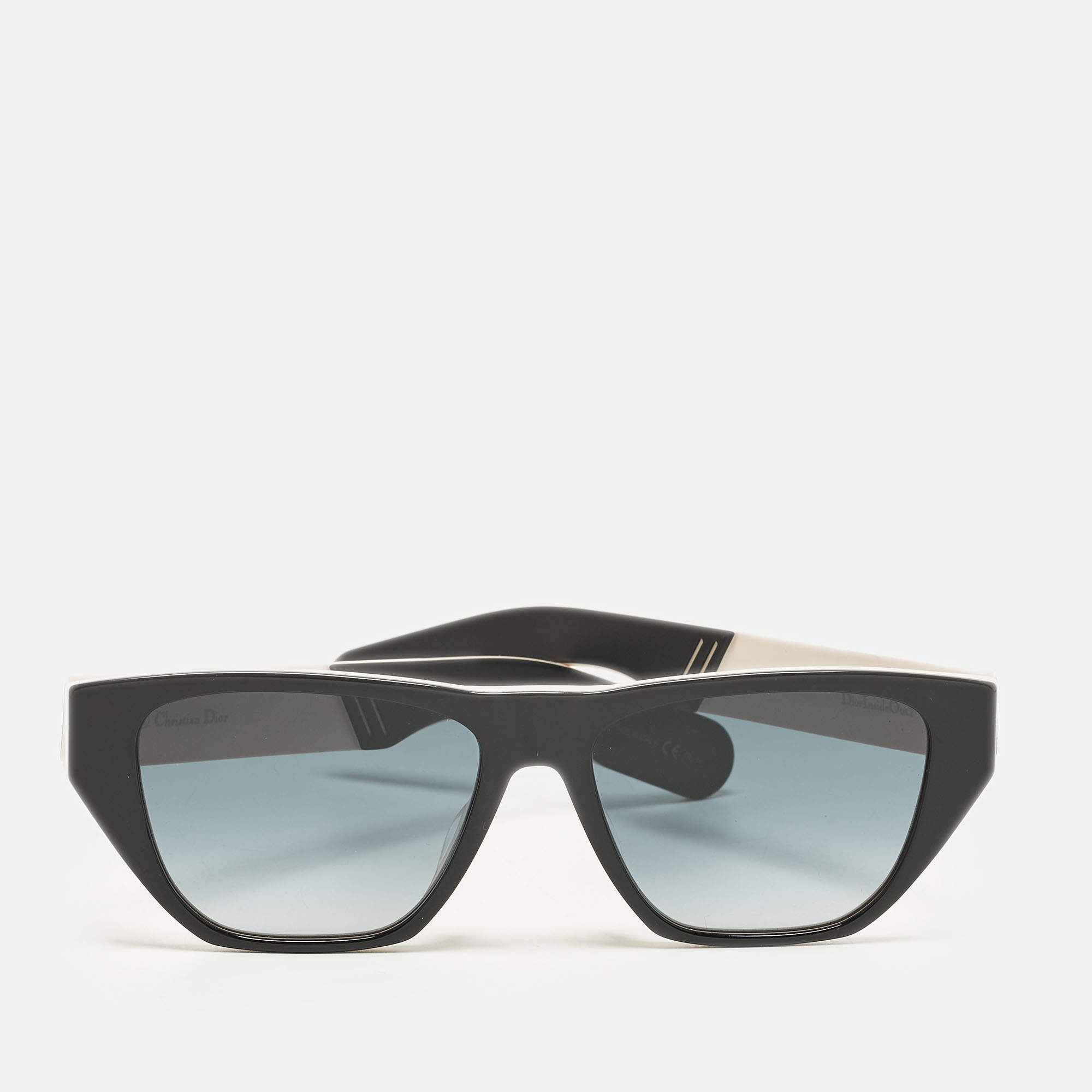 مملوكة مسبقًا Dior Black/Pink Gradient InsideOut2 Rectangle Sunglasses