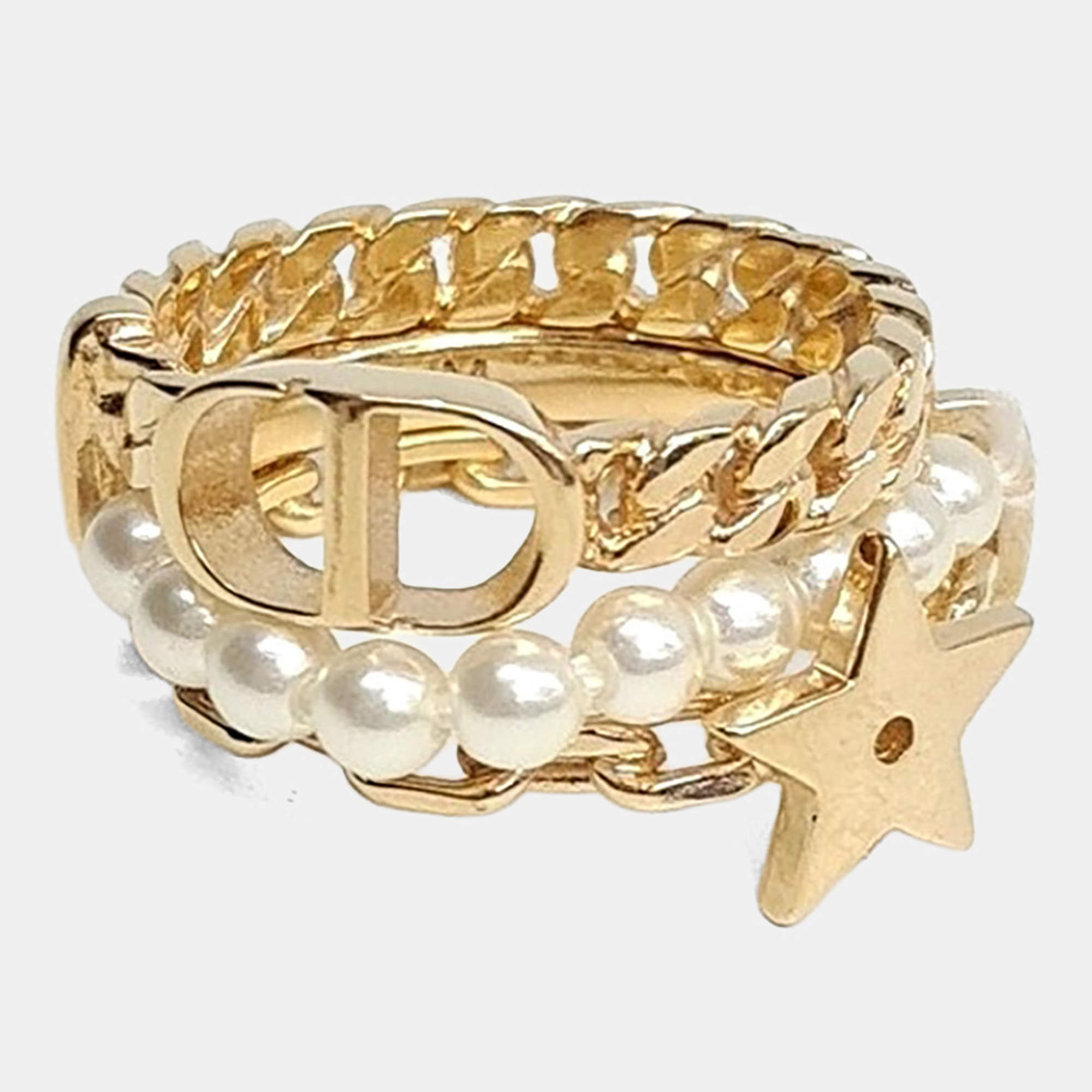 Pre Owned Christian Dior Metal ring