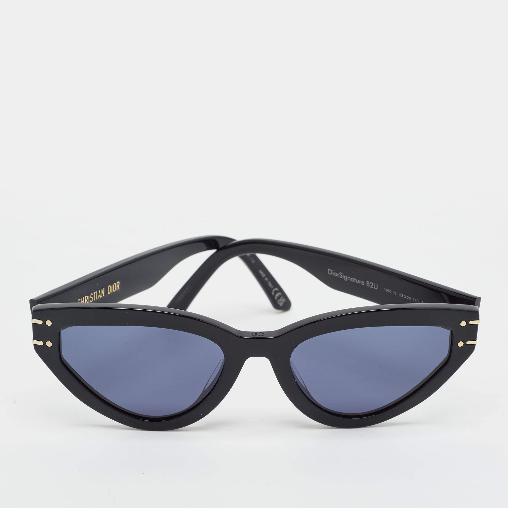 مملوكة مسبقًا Dior Black DiorSignature B2U 10B0 Cat Eye Sunglasses
