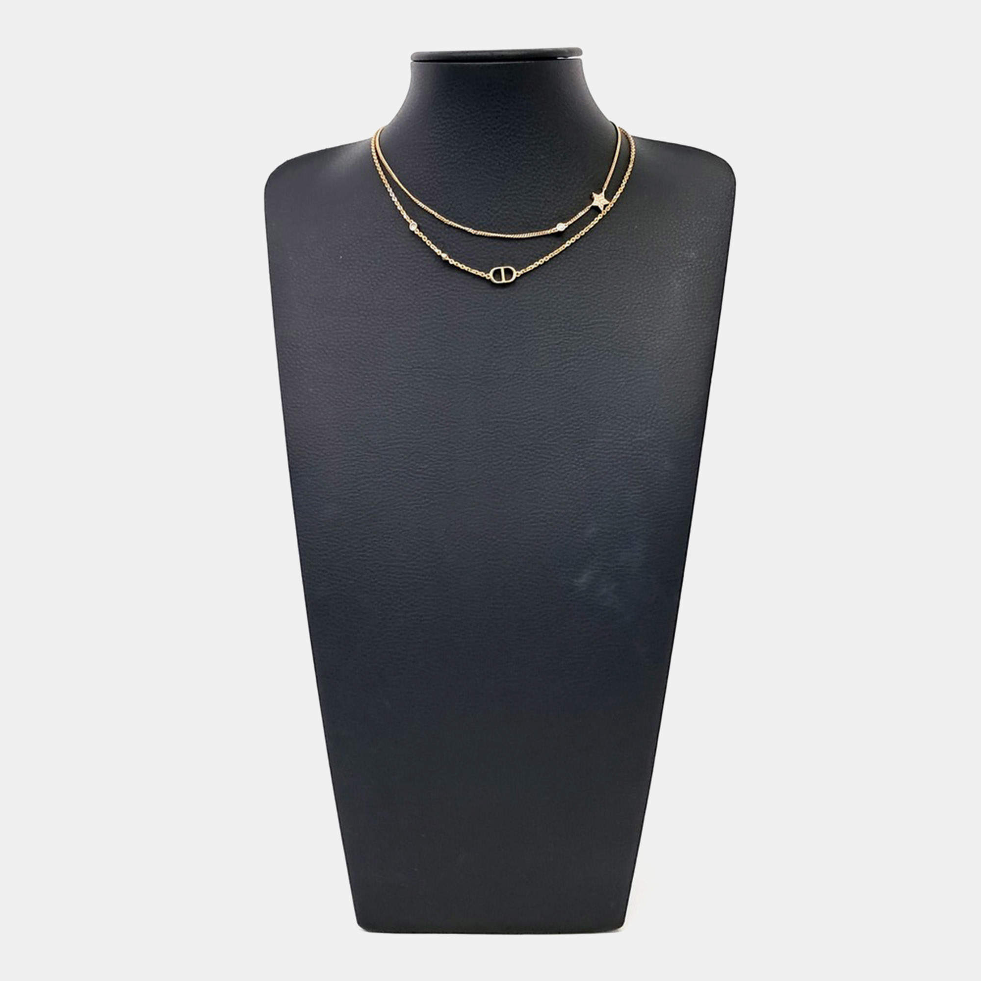 Pre Owned قلادة ديور كريستيان ديور معدنية