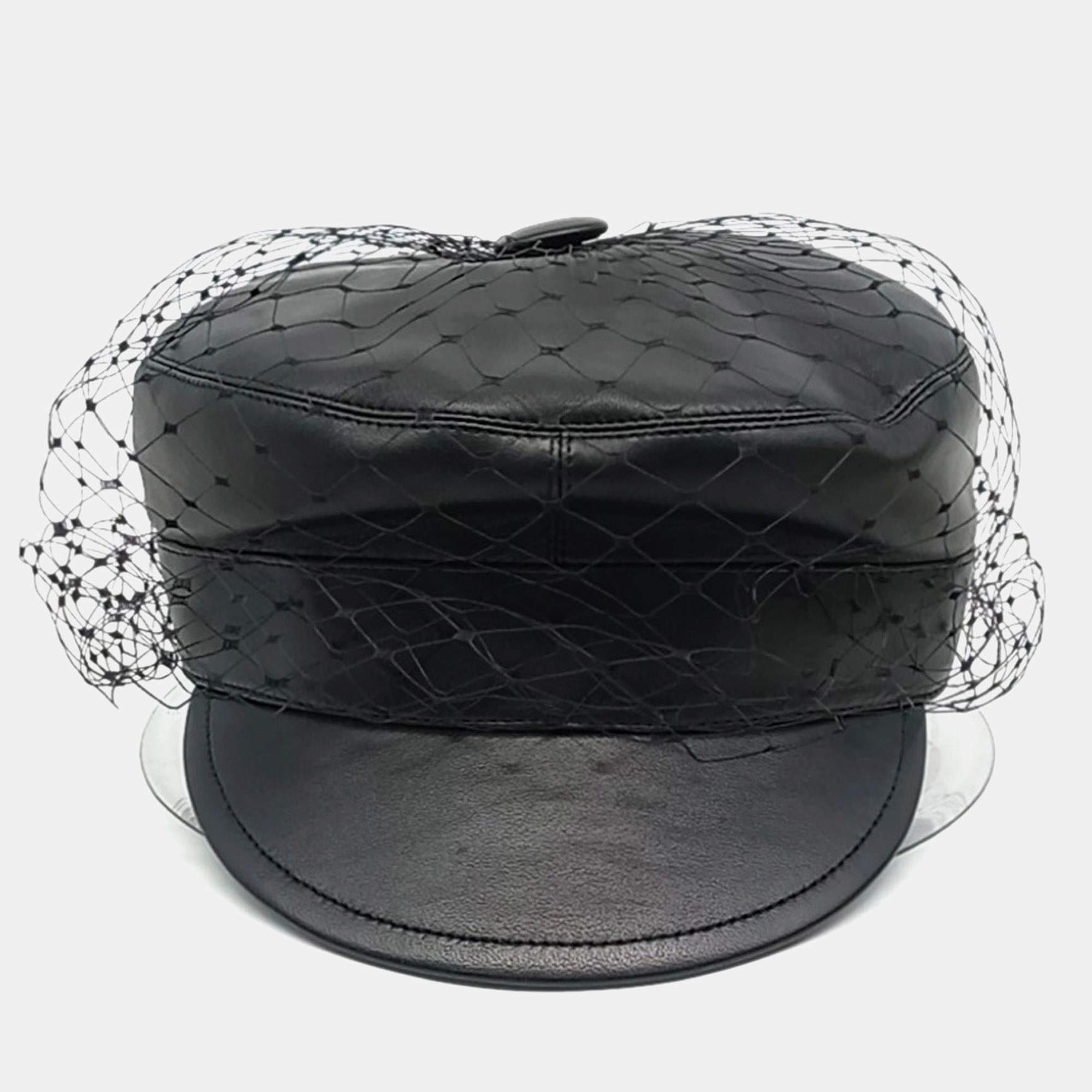 Pre Owned Christian Dior Black Hat