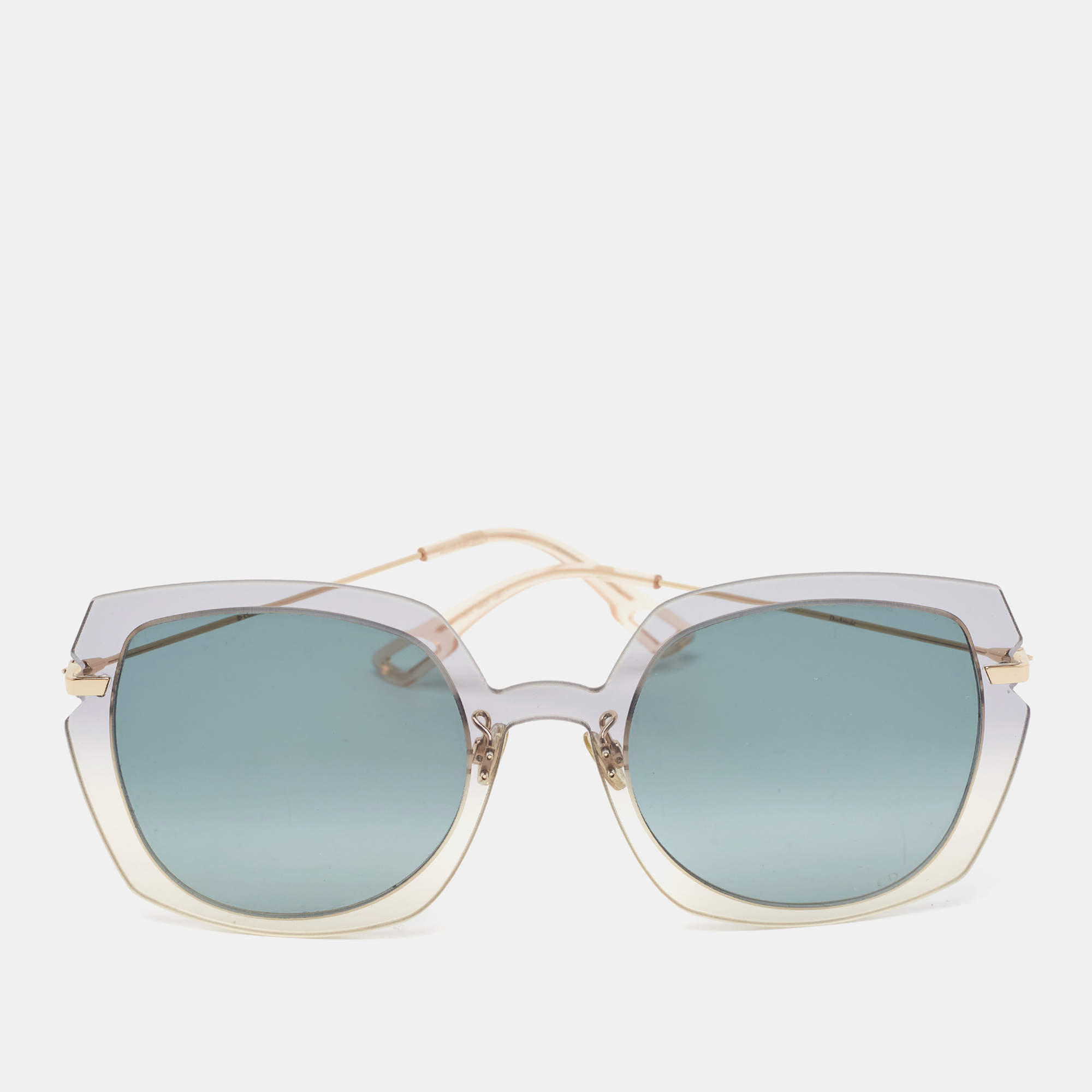 Pre Owned Dior Grey Attitude1 Frame Square Sunglasses